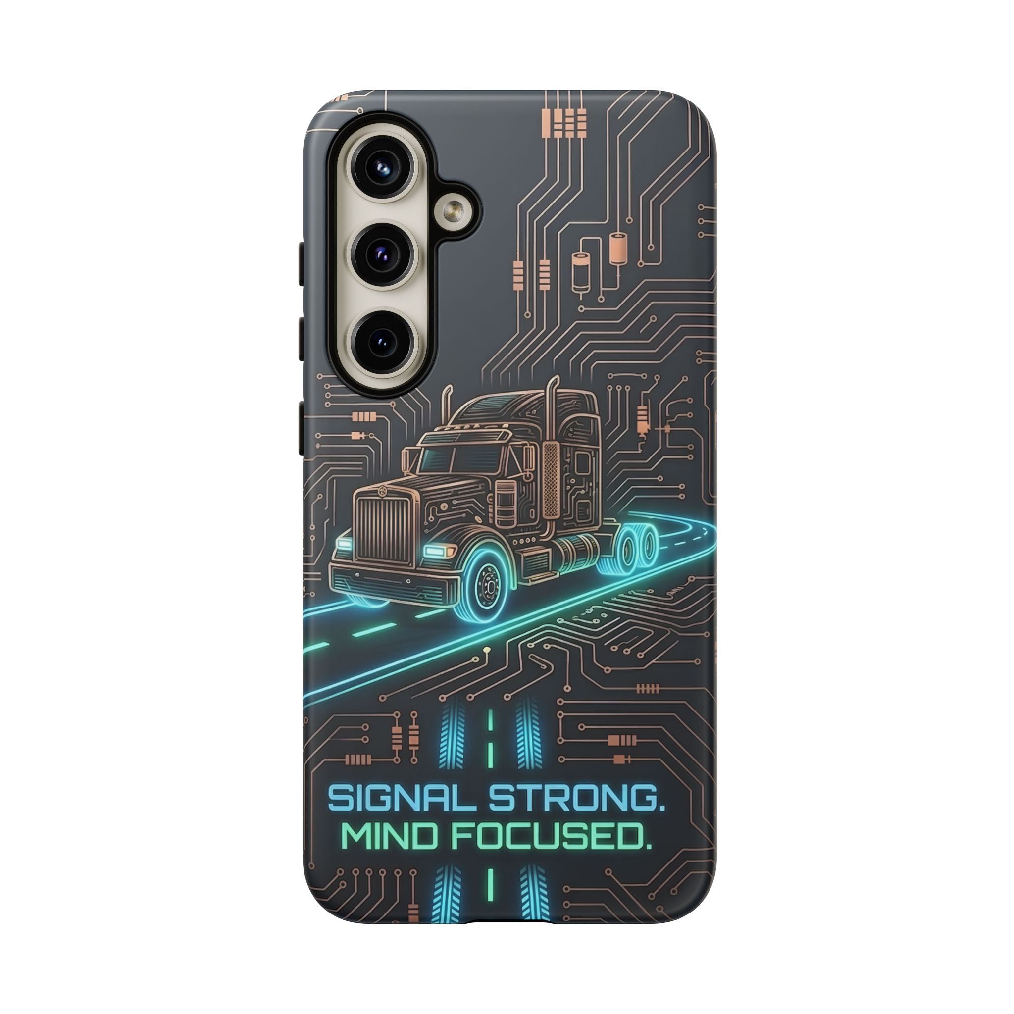 Truck Driver Gamer Phone Case — “Real Life. No Pause Button.”