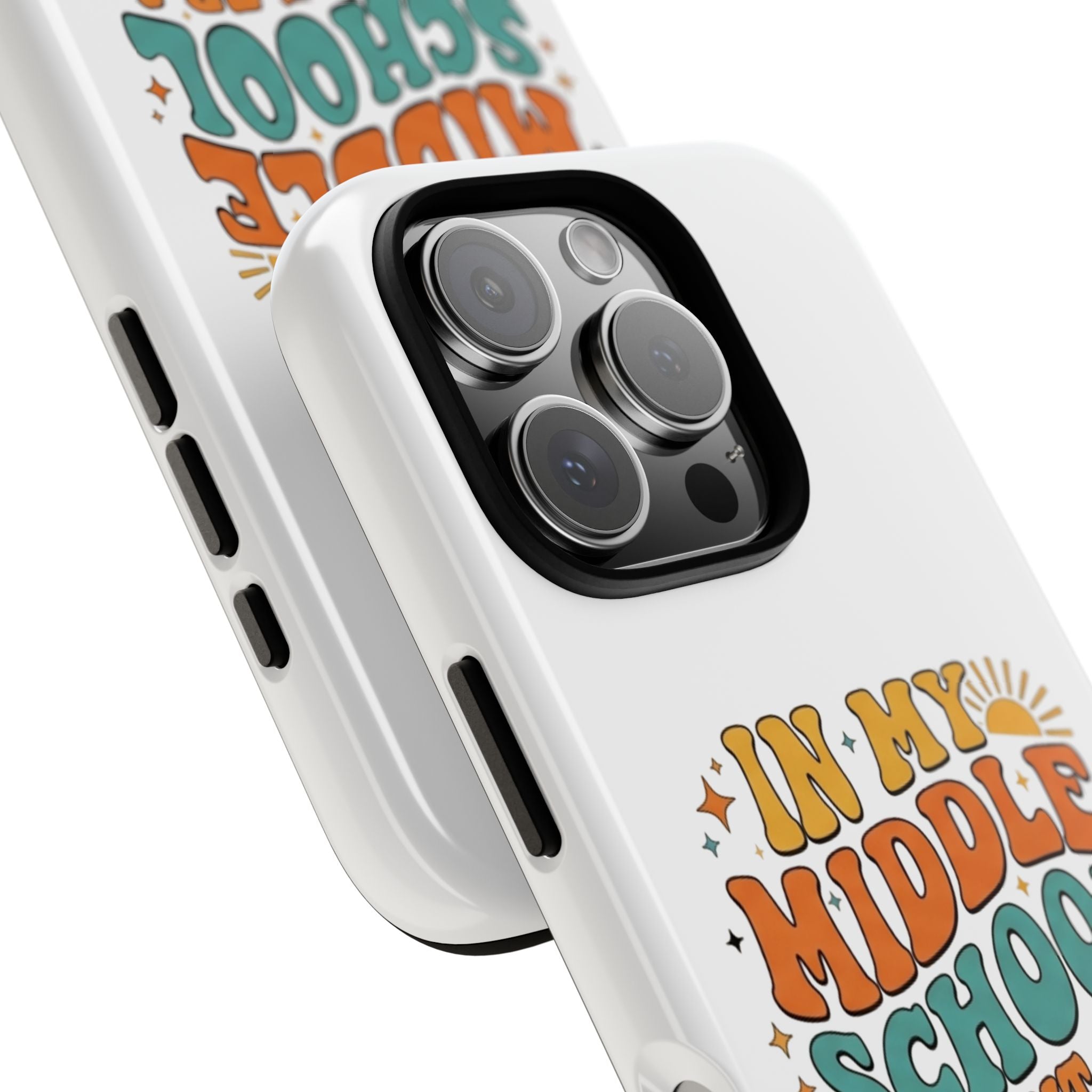 Middle School Parent Phone Case — "In My Middle School Parent Era" Retro Design