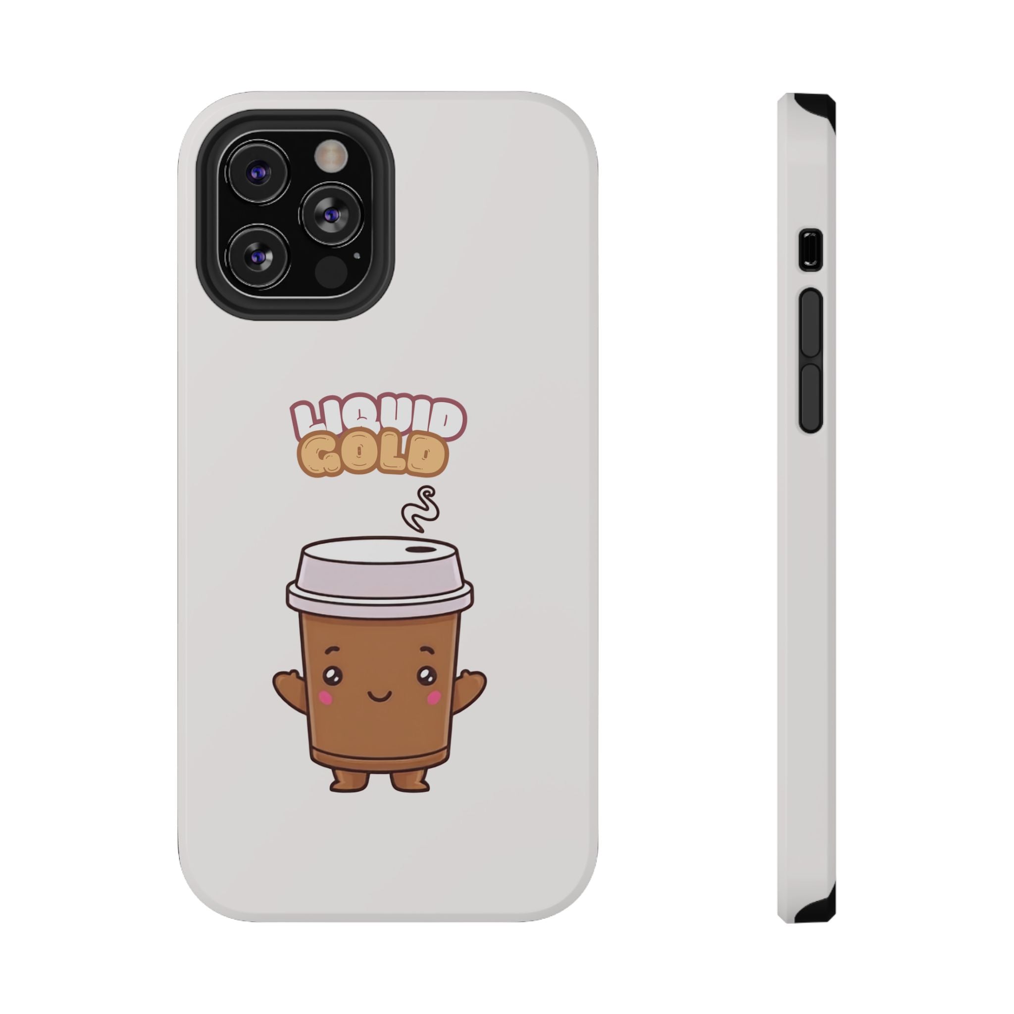 Coffee Cup Phone Case – “Liquid Gold” Cute Kawaii Espresso Impact-Resistant Case