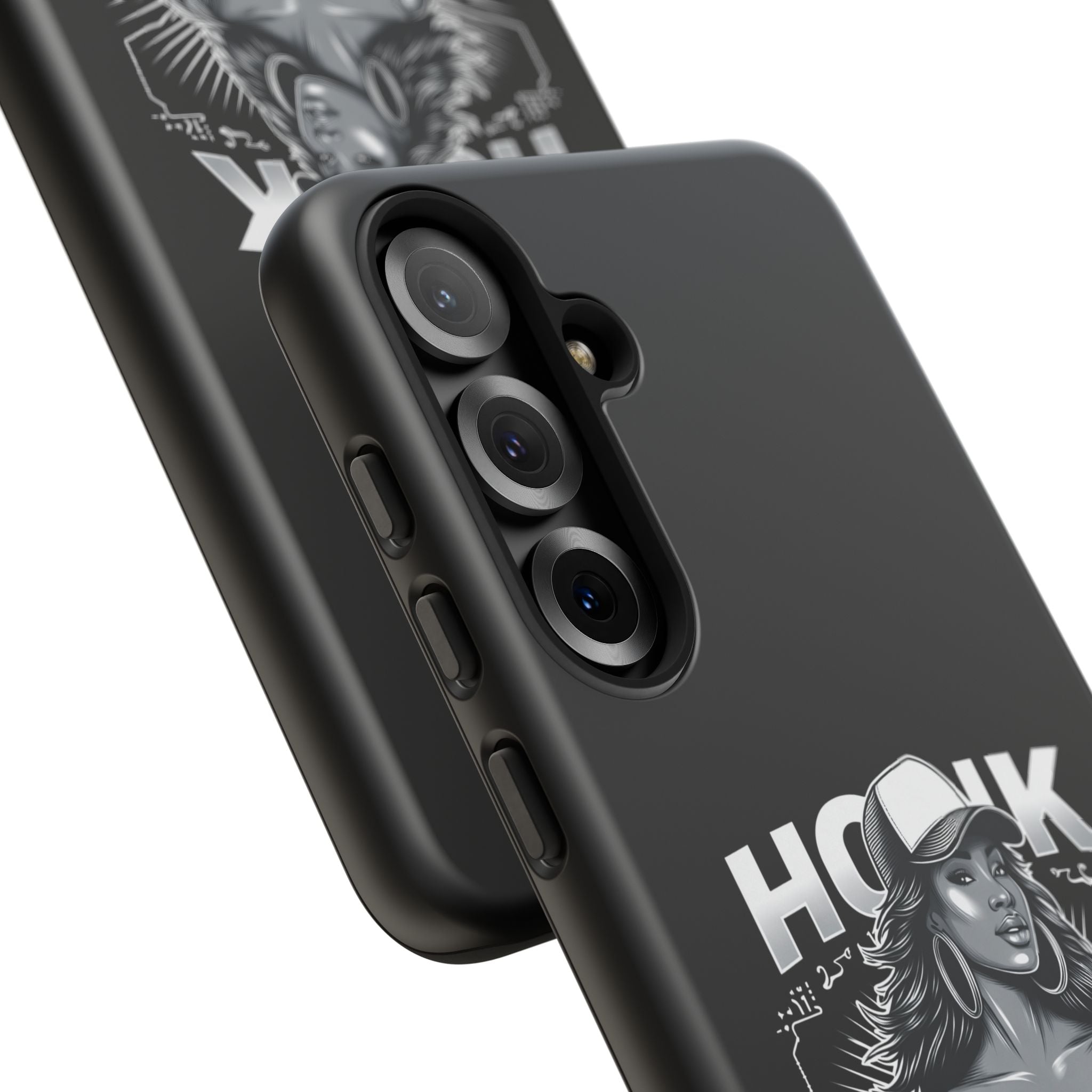 Phone Case — 'Honk' Trucker Girl Retro Semi Truck Protective Case