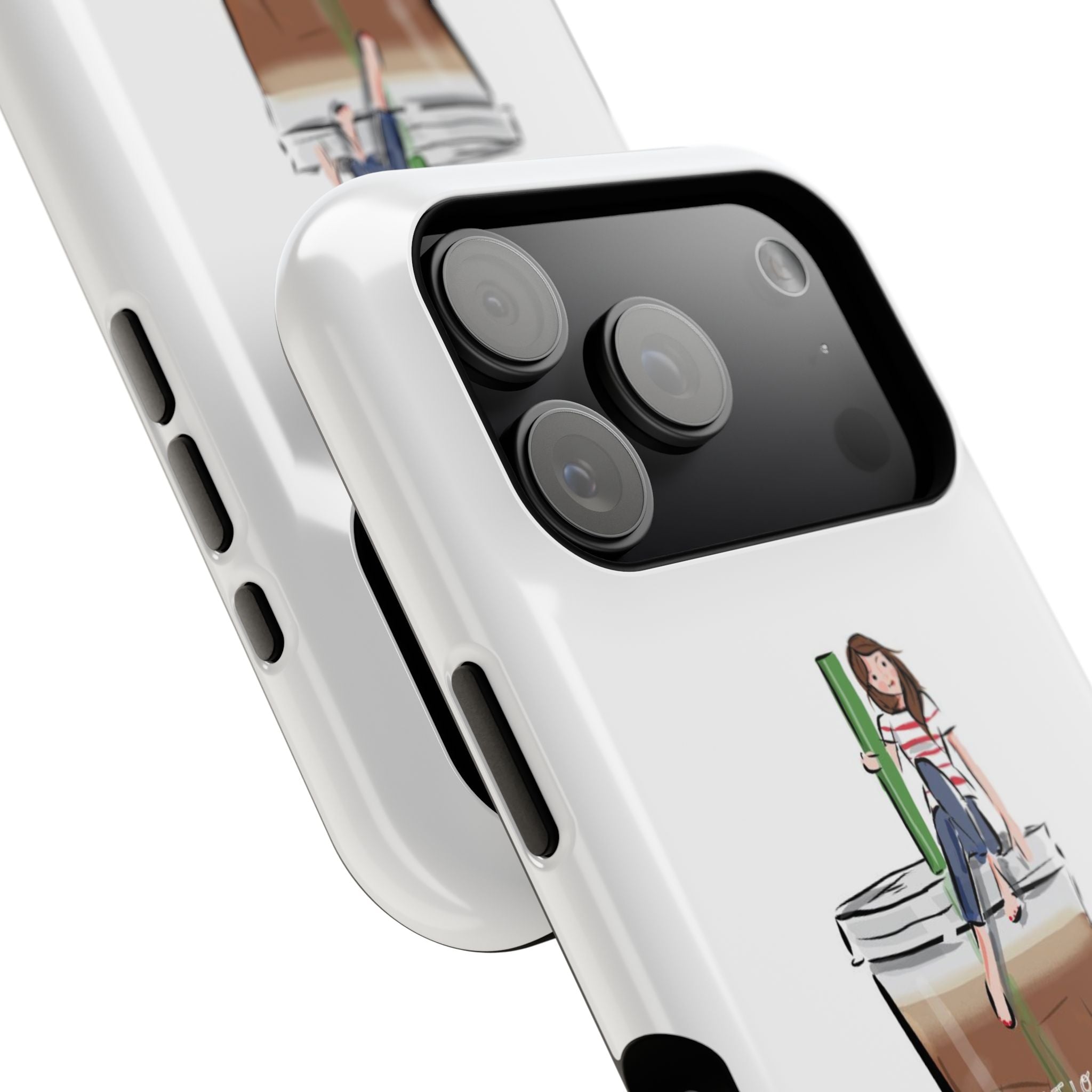 Iced Coffee & Me Phone Case — Cute Illustration 'Emotional Support Iced Coffee' Impact-Resistant Case