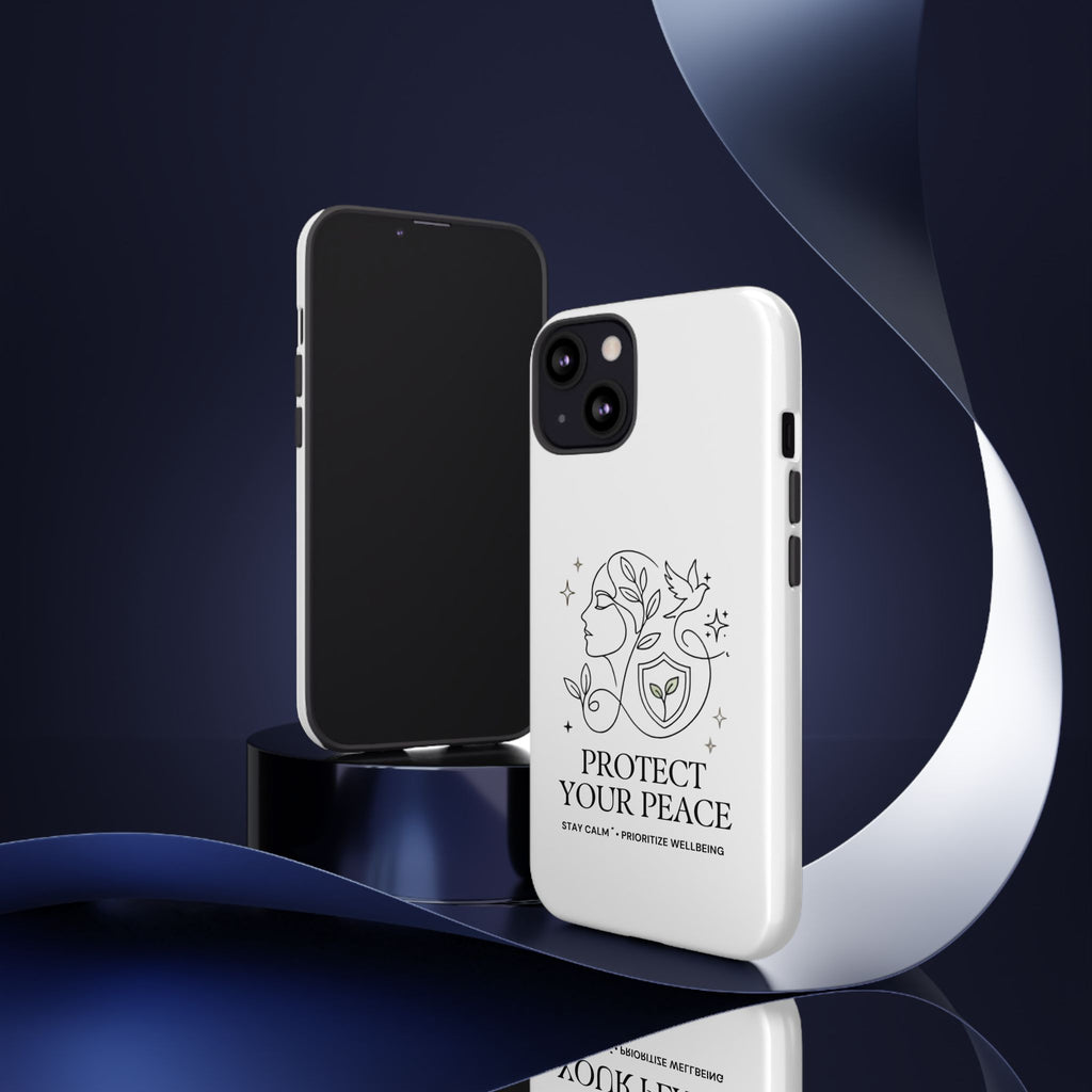 Protect Your Peace Phone Case – Minimalist Wellness iPhone Cover