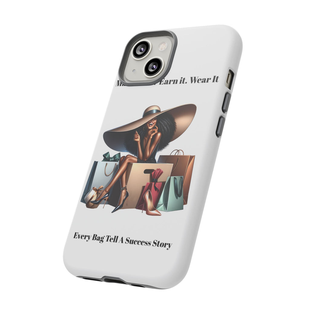 Phone Case - "Manifest It. Earn It. Wear It." Chic Shopper Design