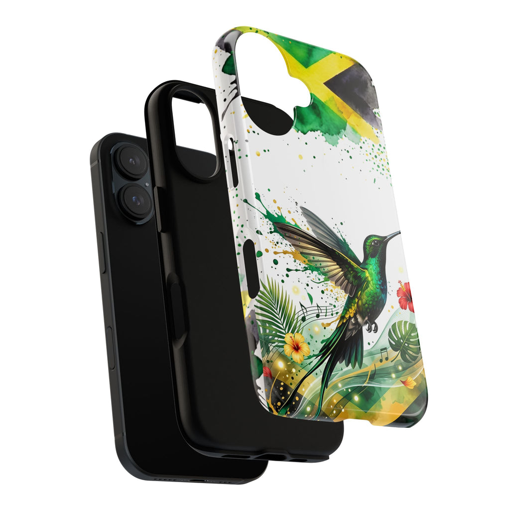 Hummingbird Jamaica Tough Phone Case – Tropical Floral Protective Cover