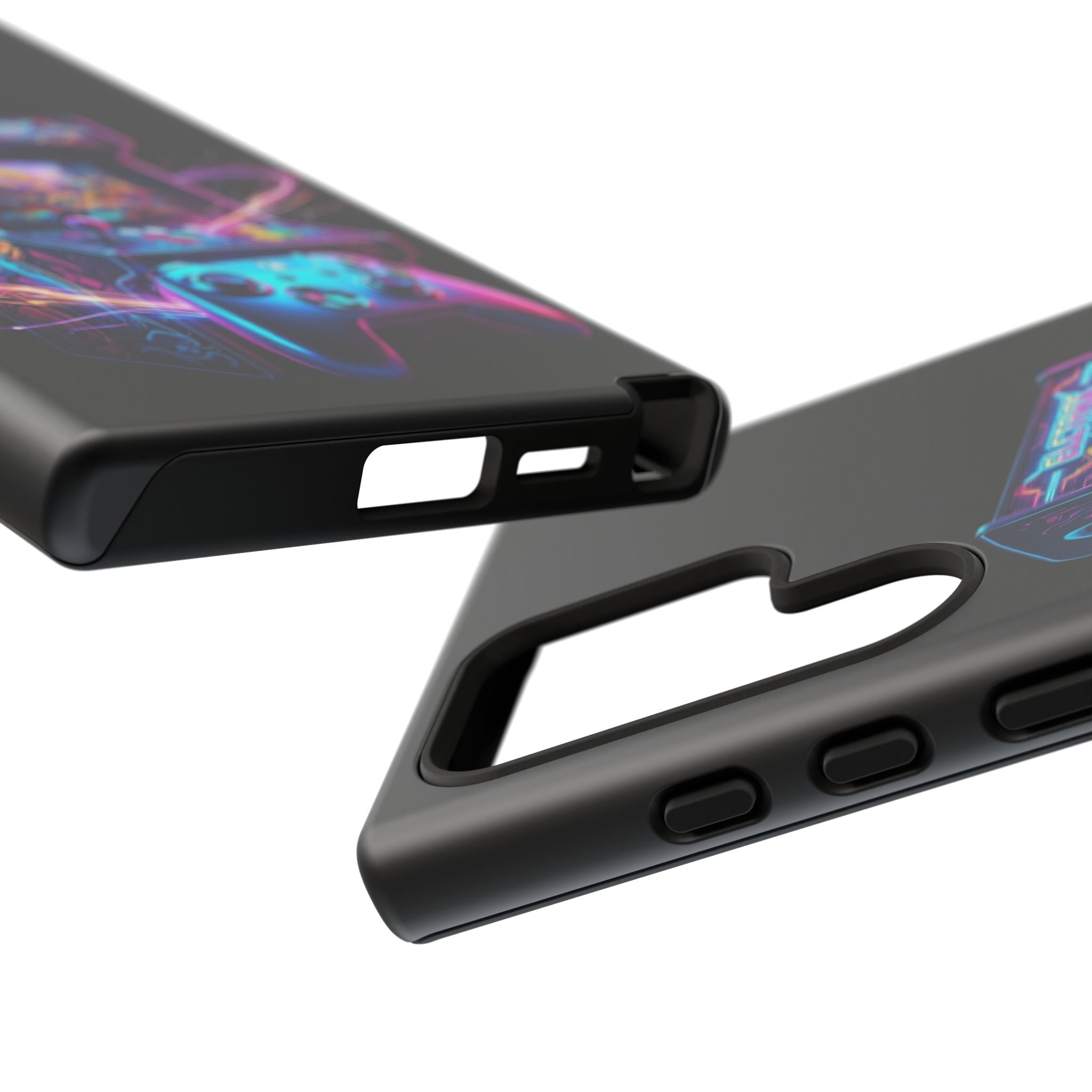 Retro Arcade Phone Case — Neon Gaming Controller Design