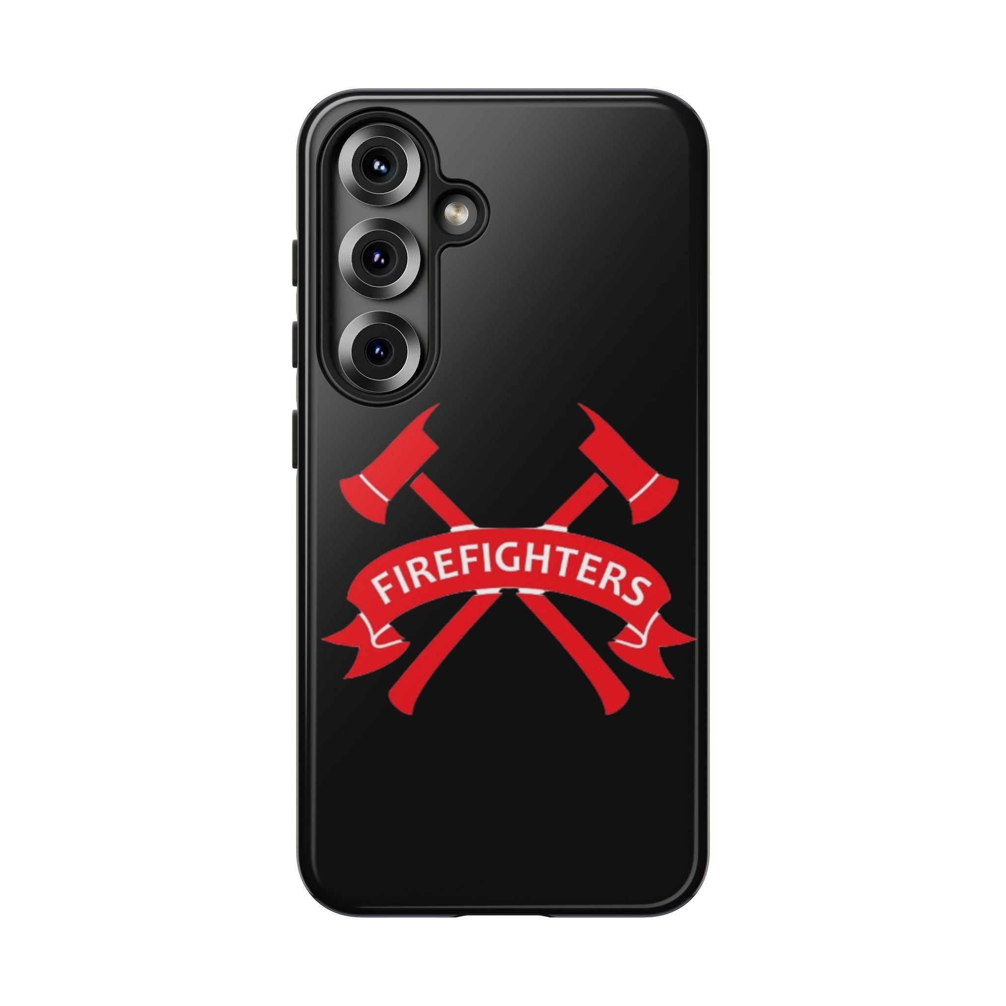 Firefighters Tough Phone Case — Red Crossed Axes Design