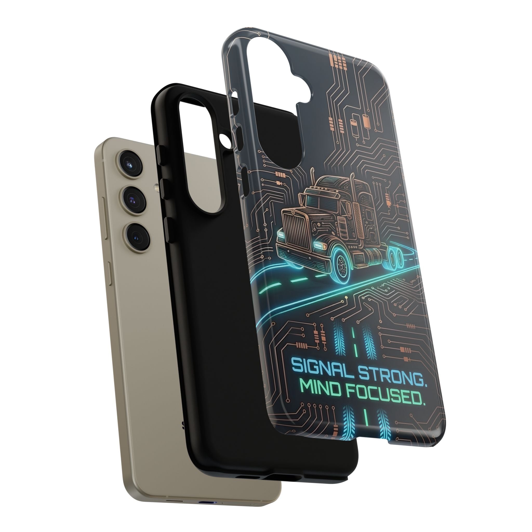 Truck Driver Gamer Phone Case — “Real Life. No Pause Button.”