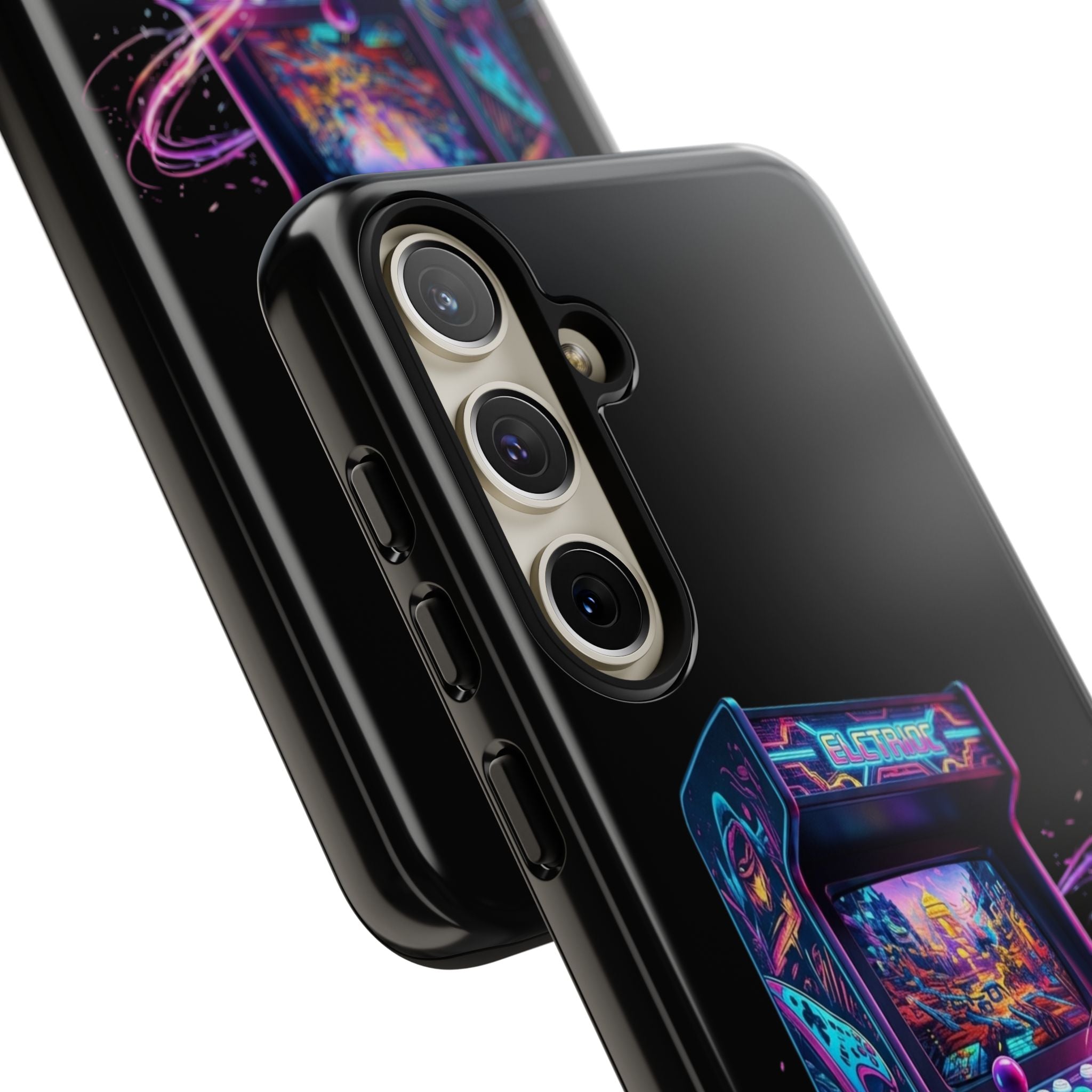 Retro Arcade Phone Case — Neon Gaming Controller Design