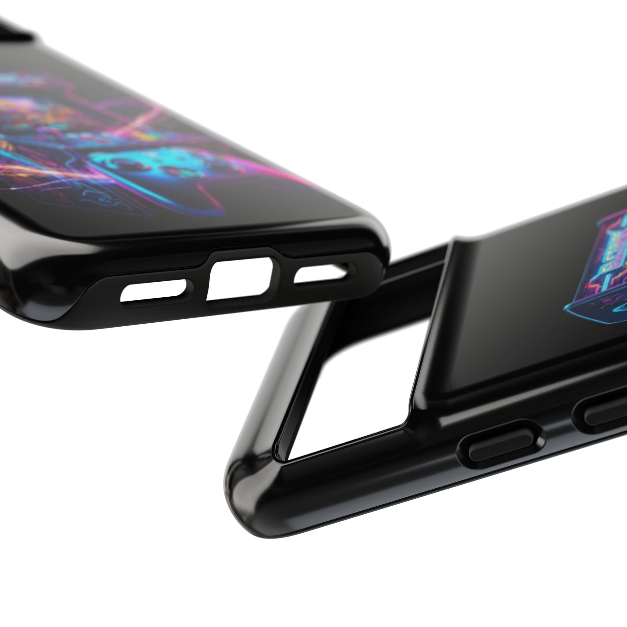 Retro Arcade Phone Case — Neon Gaming Controller Design