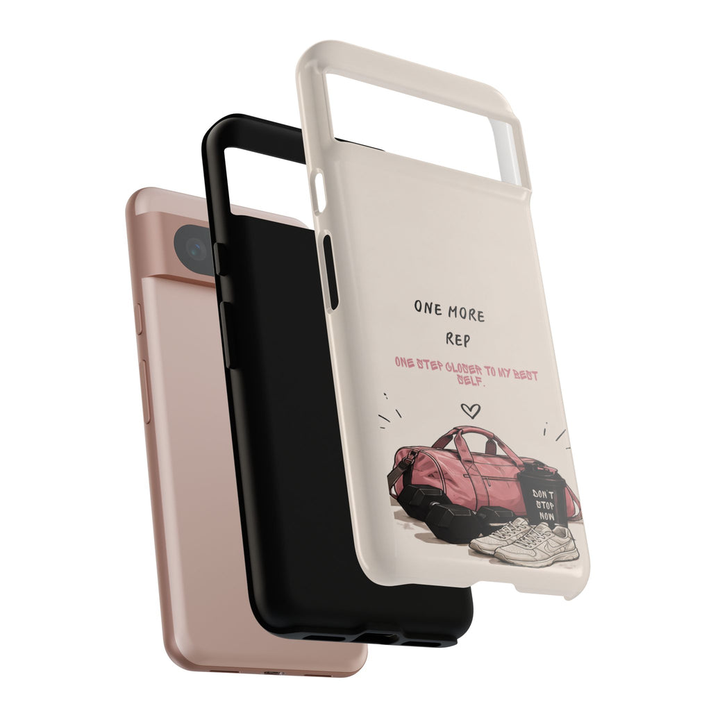 Gym Phone Case — "One More Rep" Workout Duffle & Sneakers Protective Case