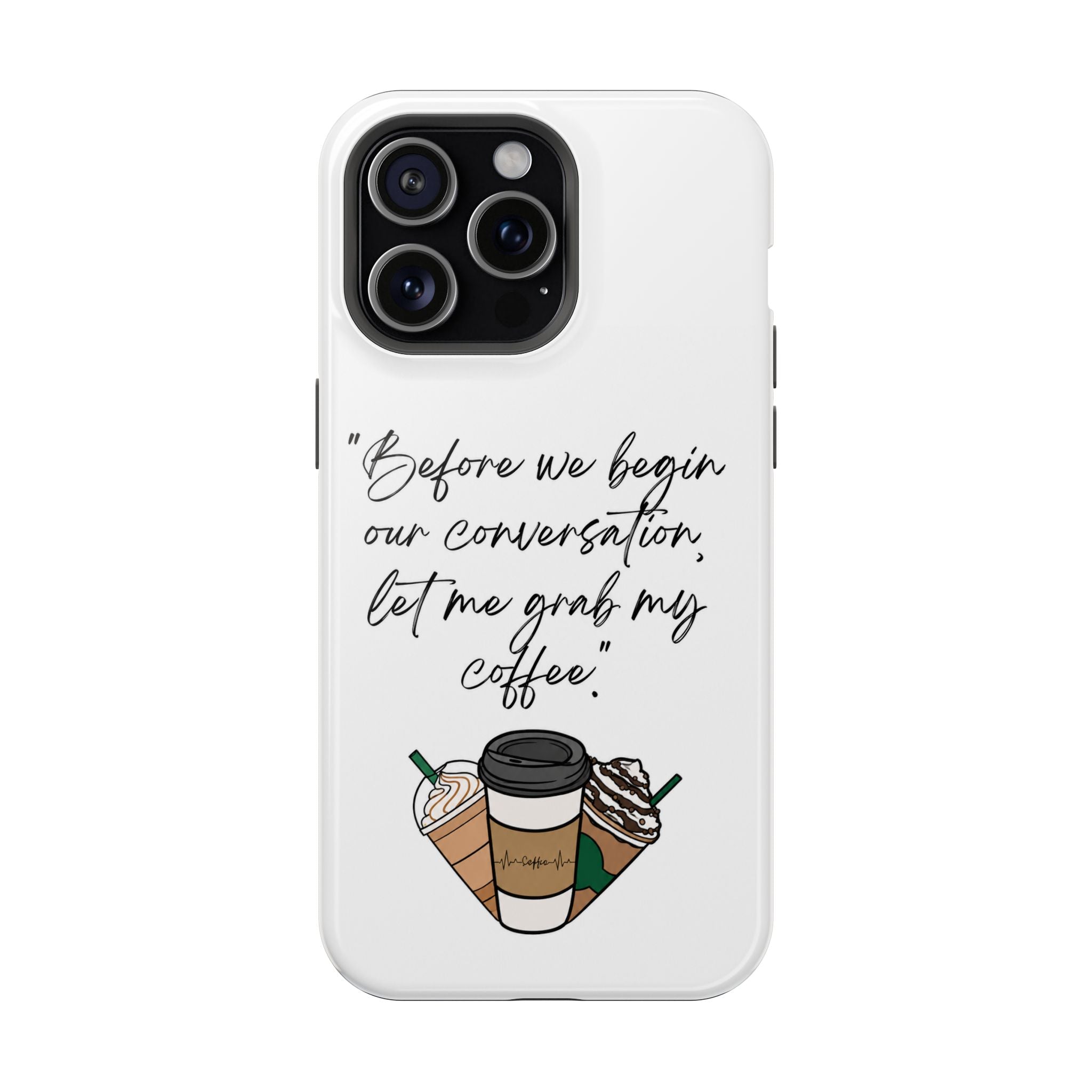 Coffee Quote Magnetic Impact-Resistant Phone Case