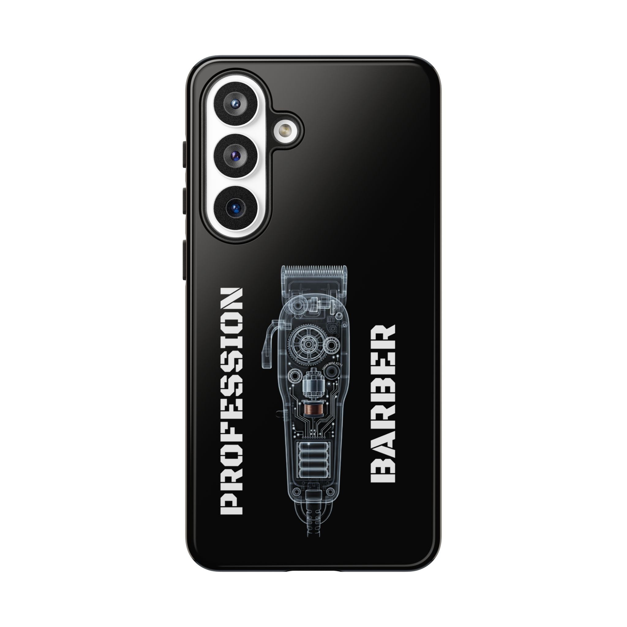 Barber Clip Cord X‑Ray Tough Phone Case – Professional Barber Gift