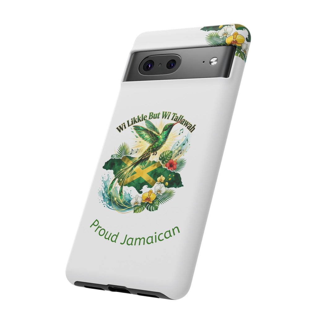 Jamaica Hummingbird Phone Case — “Wi Likkle But Wi Tallawah” Tropical Protective Cover