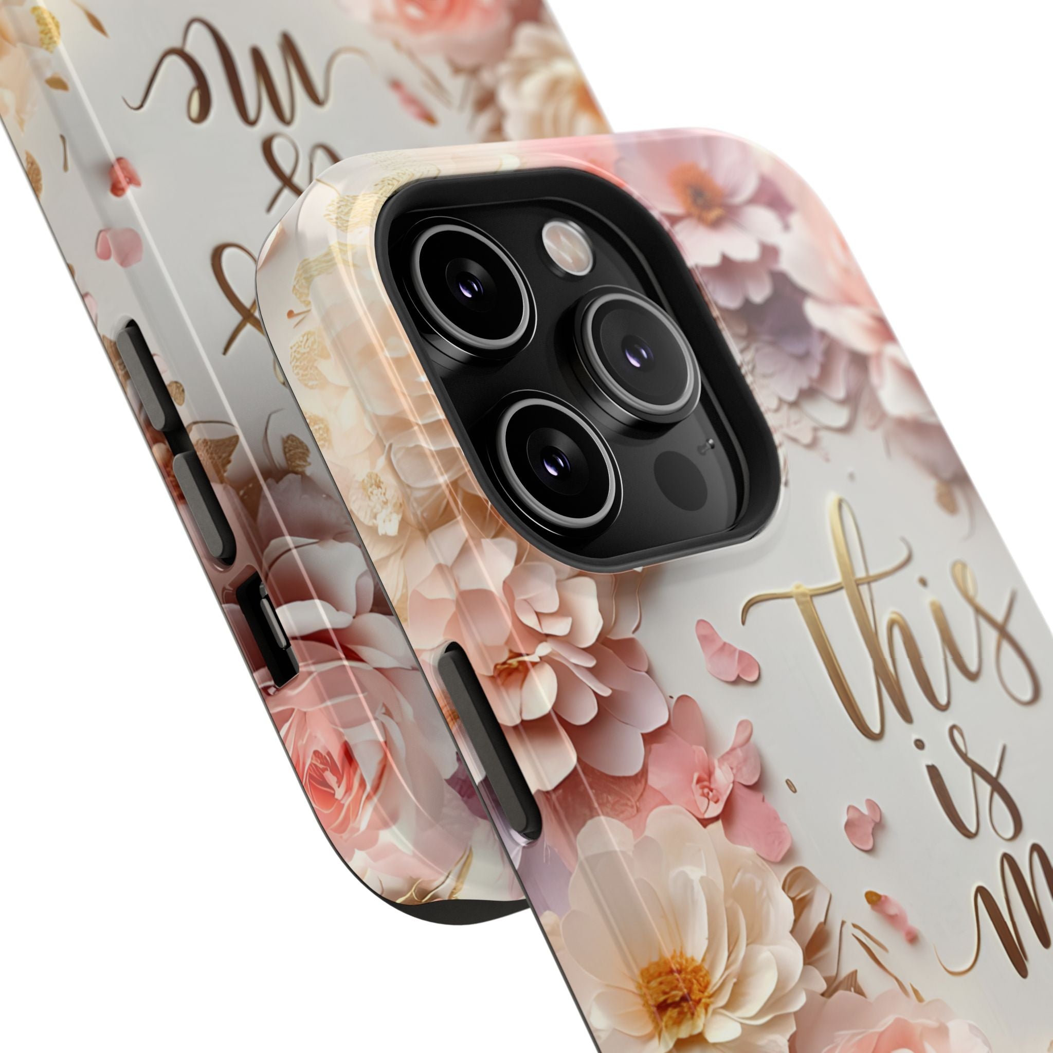 Floral "This Is Me" Phone Case — Impact-Resistant Floral Protective Cover