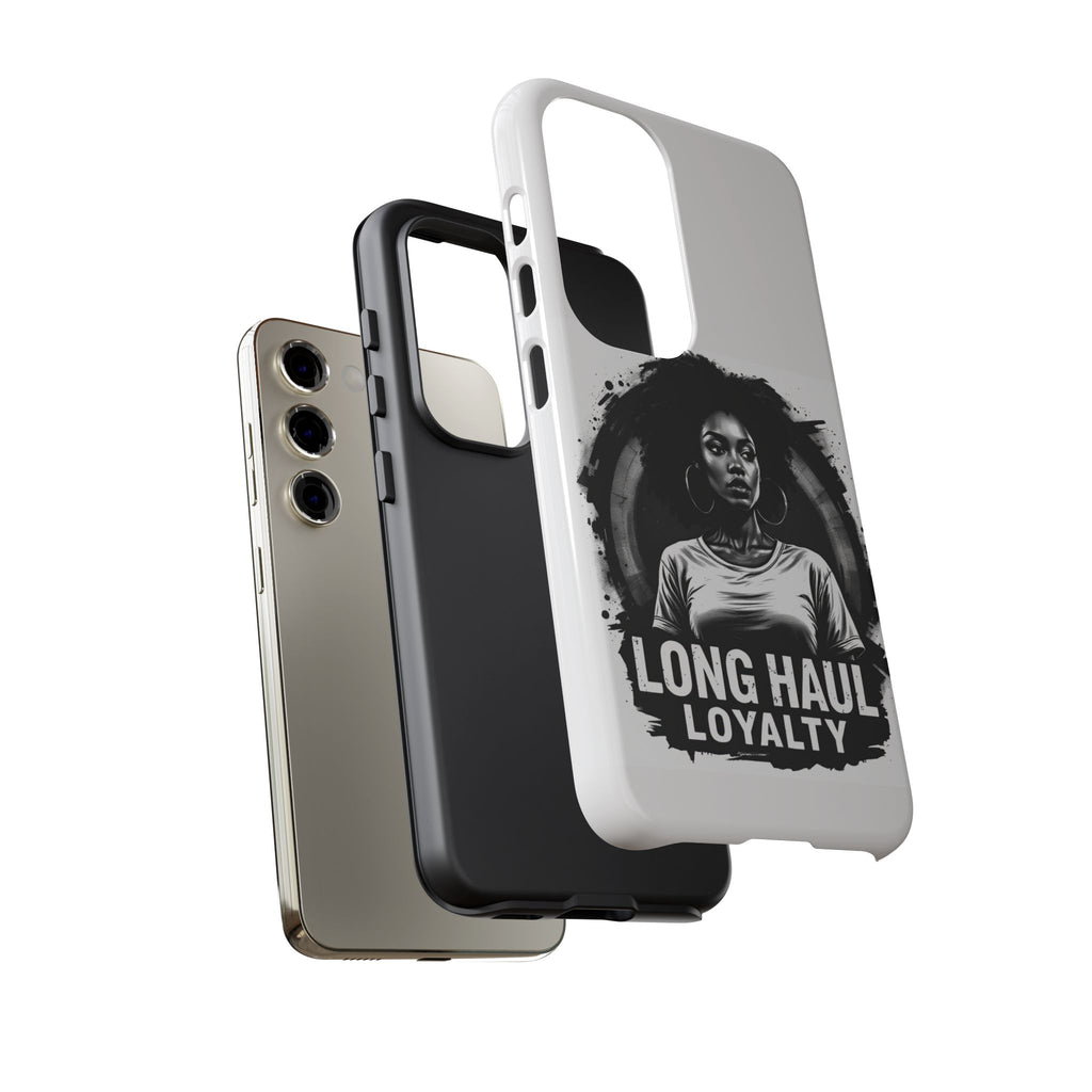 Phone Case — "Long Haul Loyalty" Black & White Portrait Protective Case
