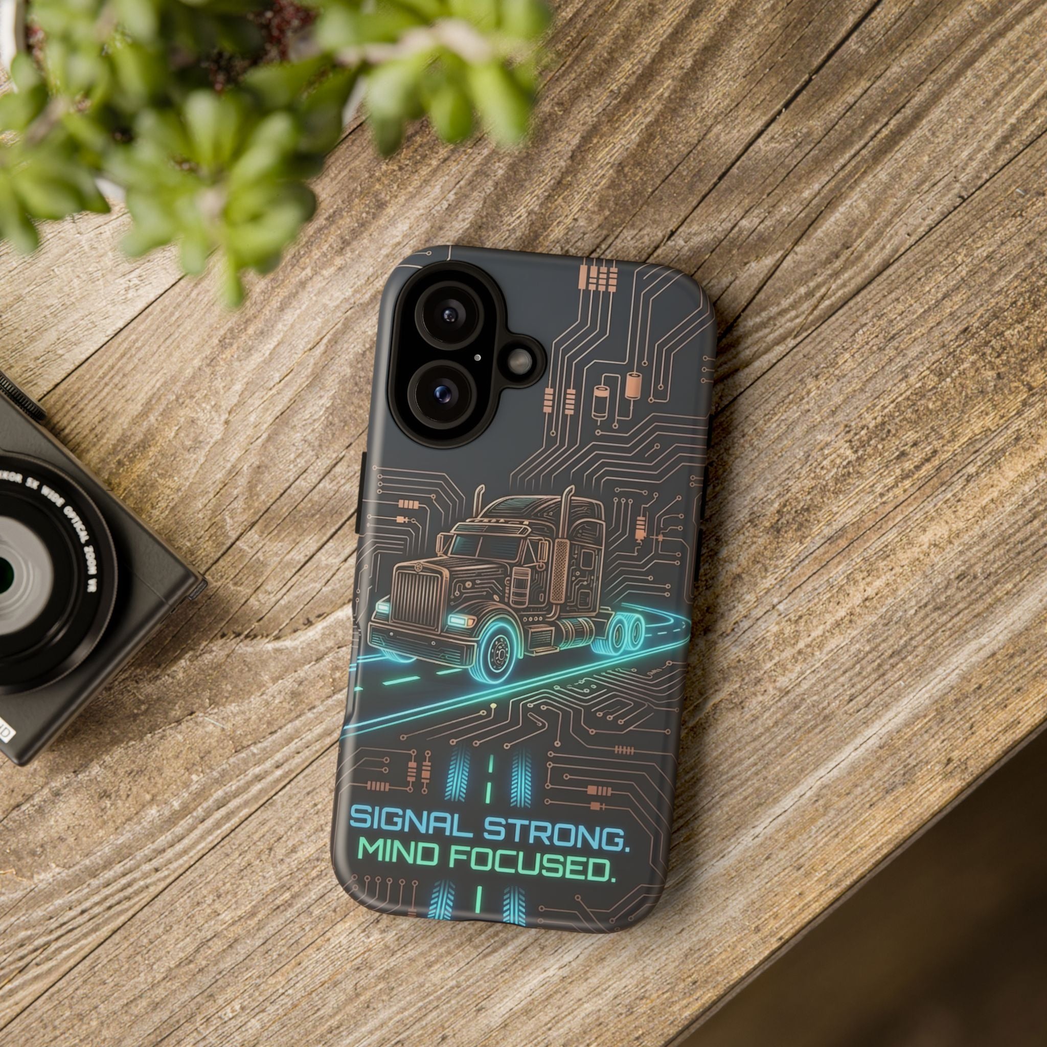 Truck Driver Gamer Phone Case — “Real Life. No Pause Button.”