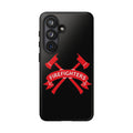 Firefighters Tough Phone Case — Red Crossed Axes Design