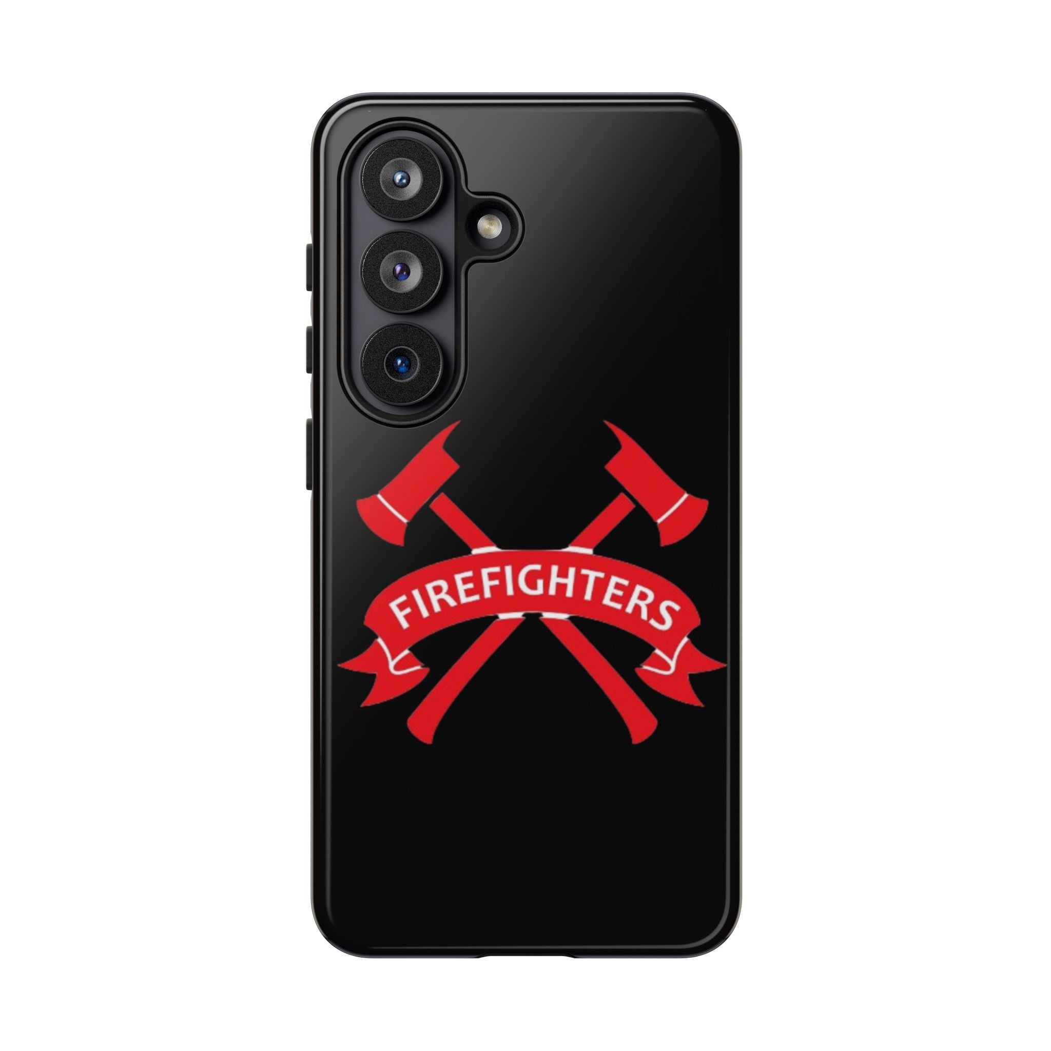 Firefighters Tough Phone Case — Red Crossed Axes Design