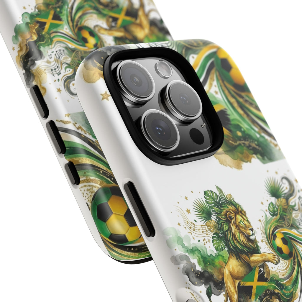 Jamaica Lion Phone Case — Jamaican Flag Rasta Protective Tough Case