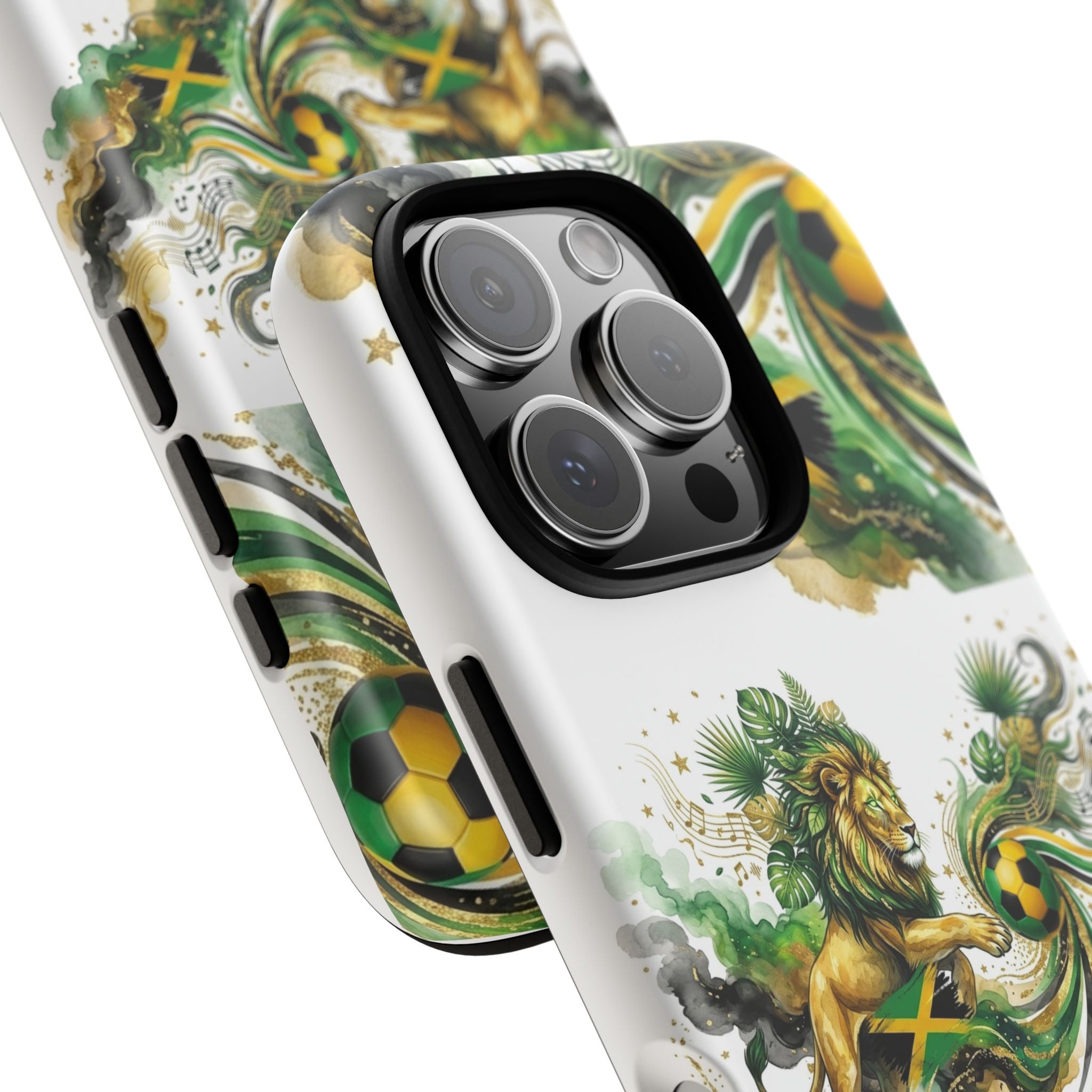 Jamaica Lion Phone Case — Jamaican Flag Rasta Protective Tough Case
