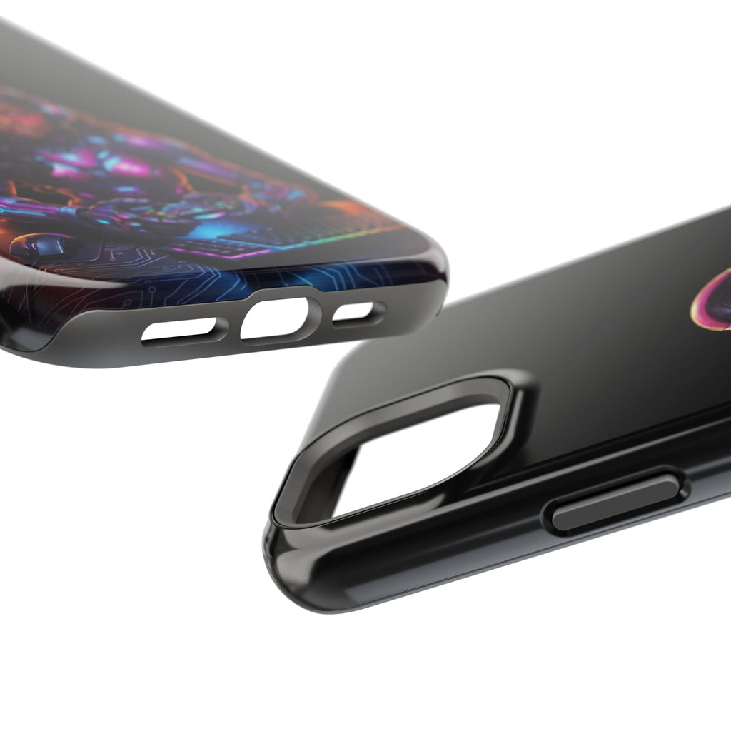 Gamer Girl Cyber Armor Phone Case — Impact‑Resistant Protective Cover