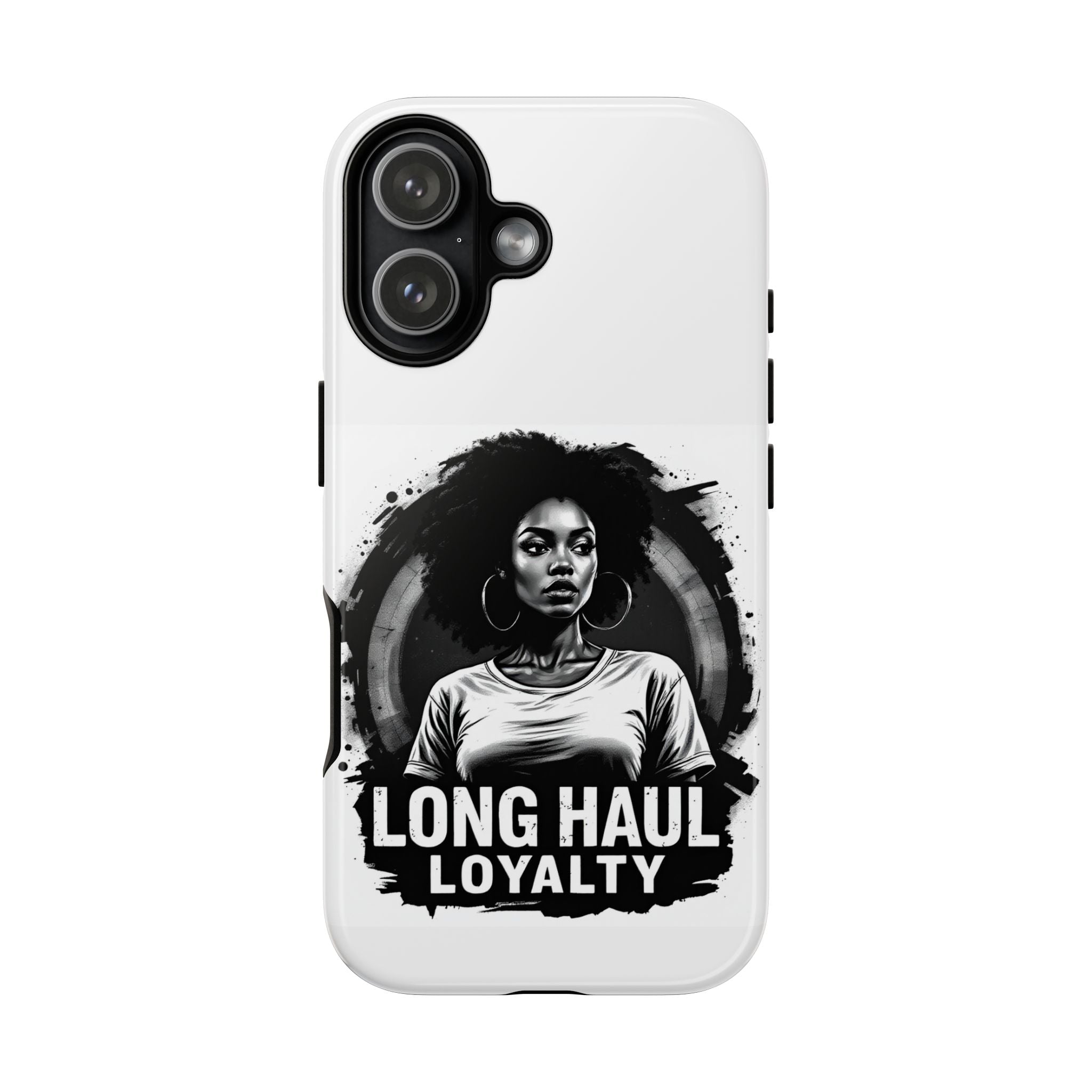 Phone Case — "Long Haul Loyalty" Black & White Portrait Protective Case