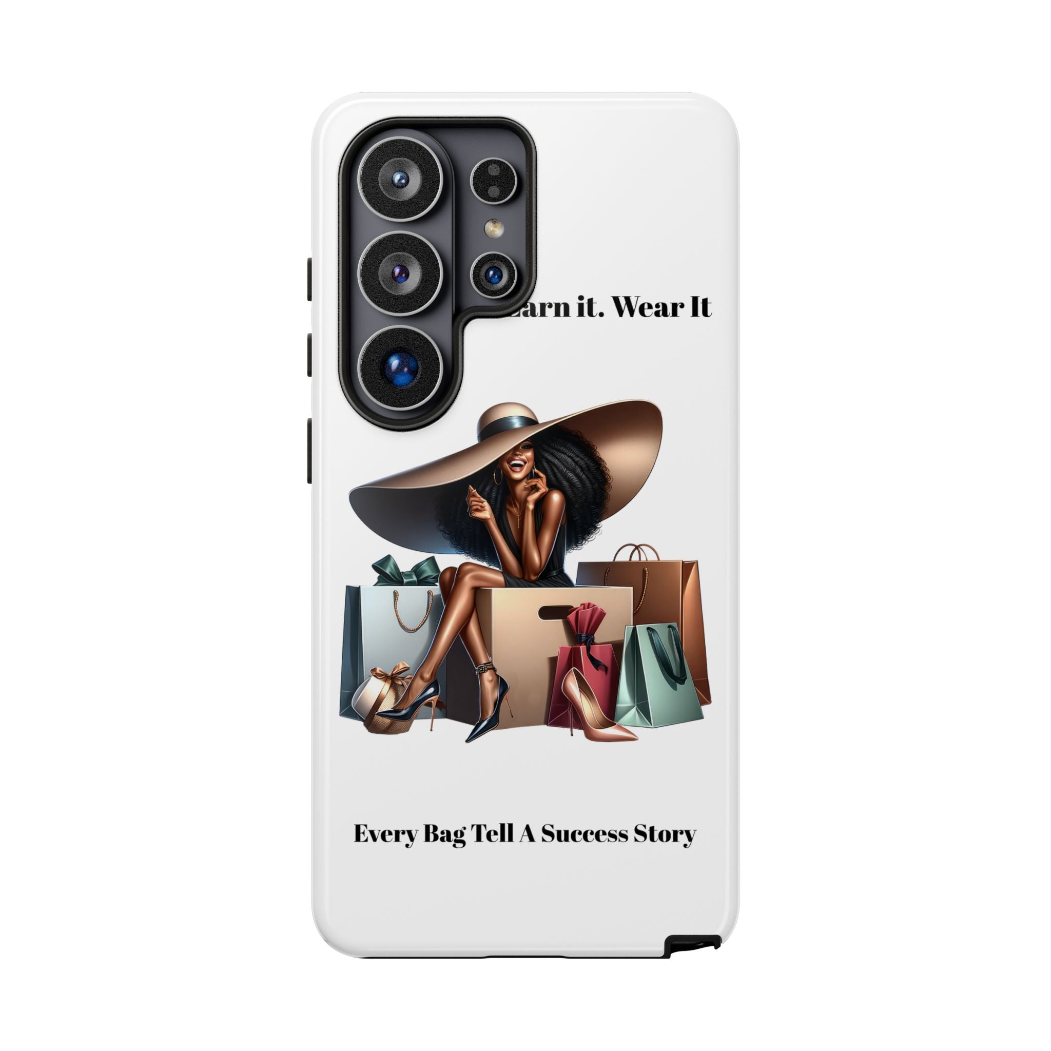Phone Case - "Manifest It. Earn It. Wear It." Chic Shopper Design