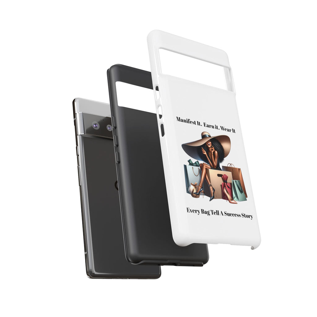 Phone Case - "Manifest It. Earn It. Wear It." Chic Shopper Design