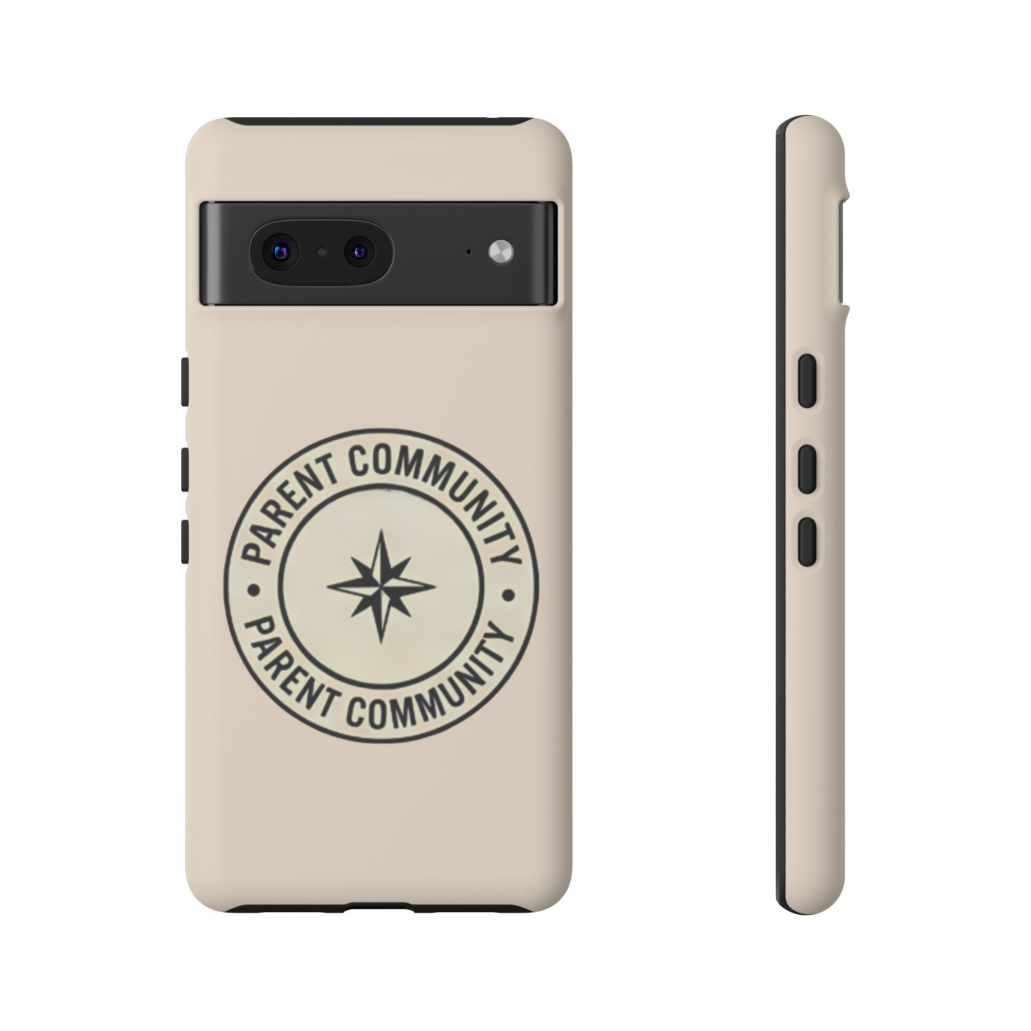Parent Community Tough Phone Case — Durable Compass Logo Protective Cover