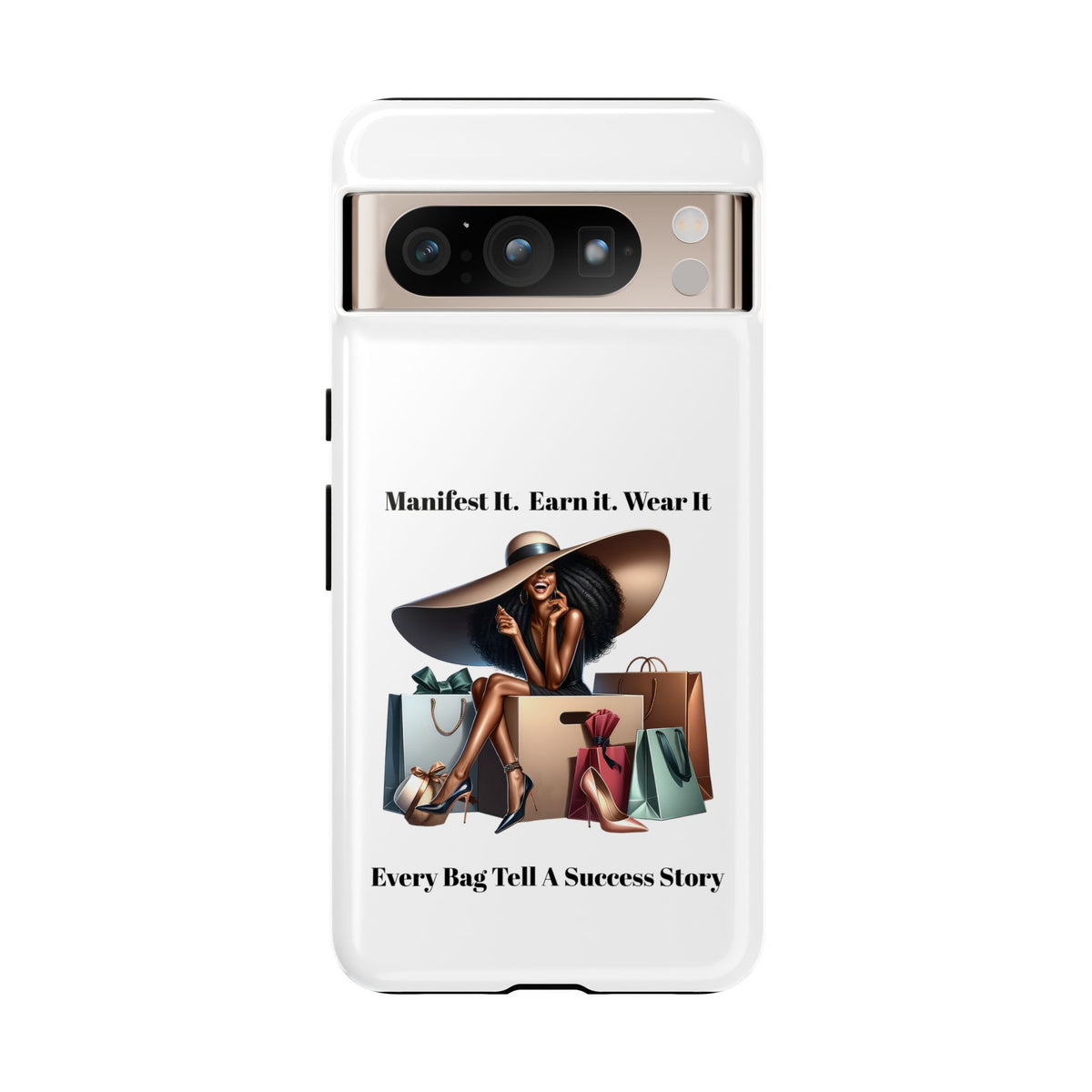 Phone Case - "Manifest It. Earn It. Wear It." Chic Shopper Design