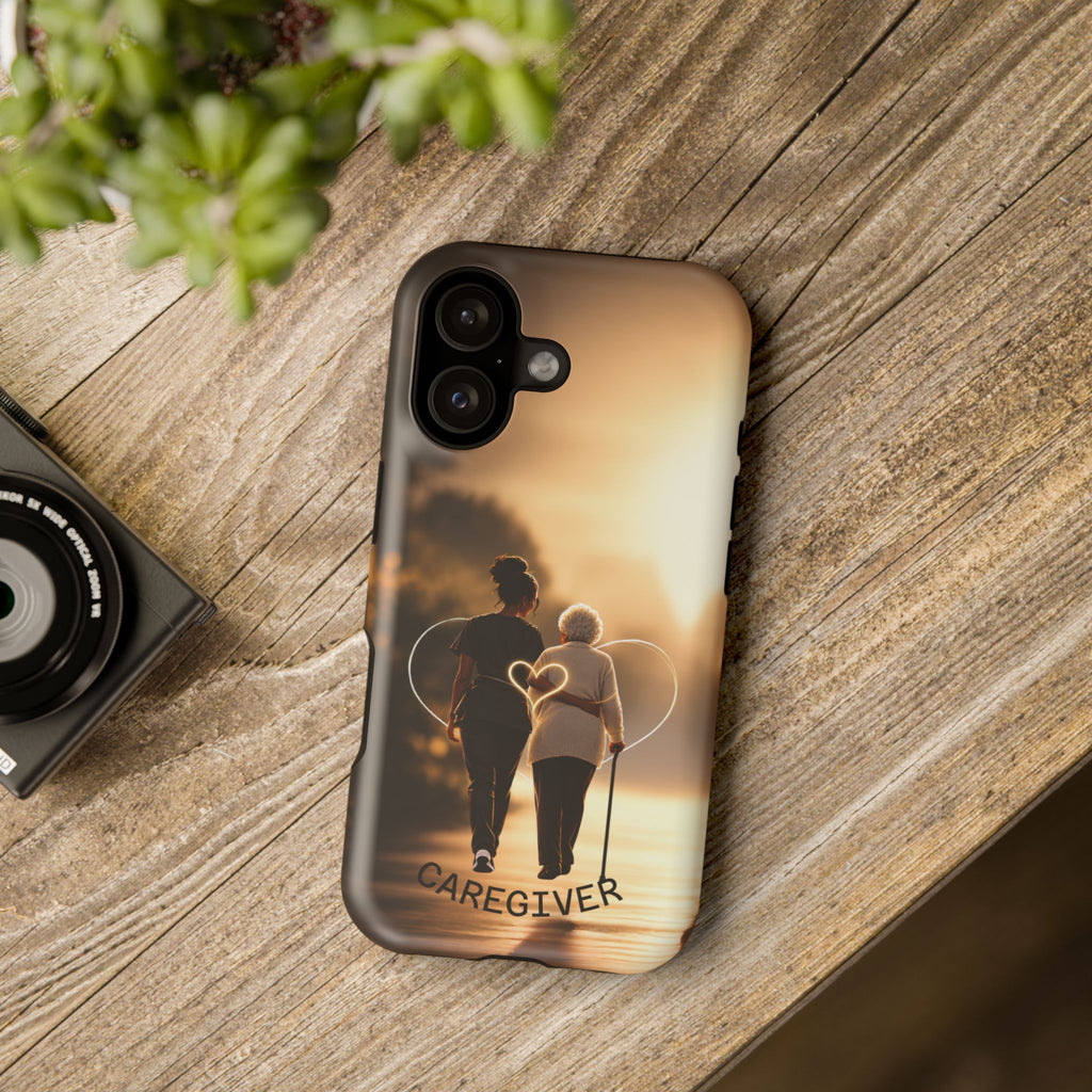 Caregiver Phone Case — Impact-Resistant Protective Case with Heart Design