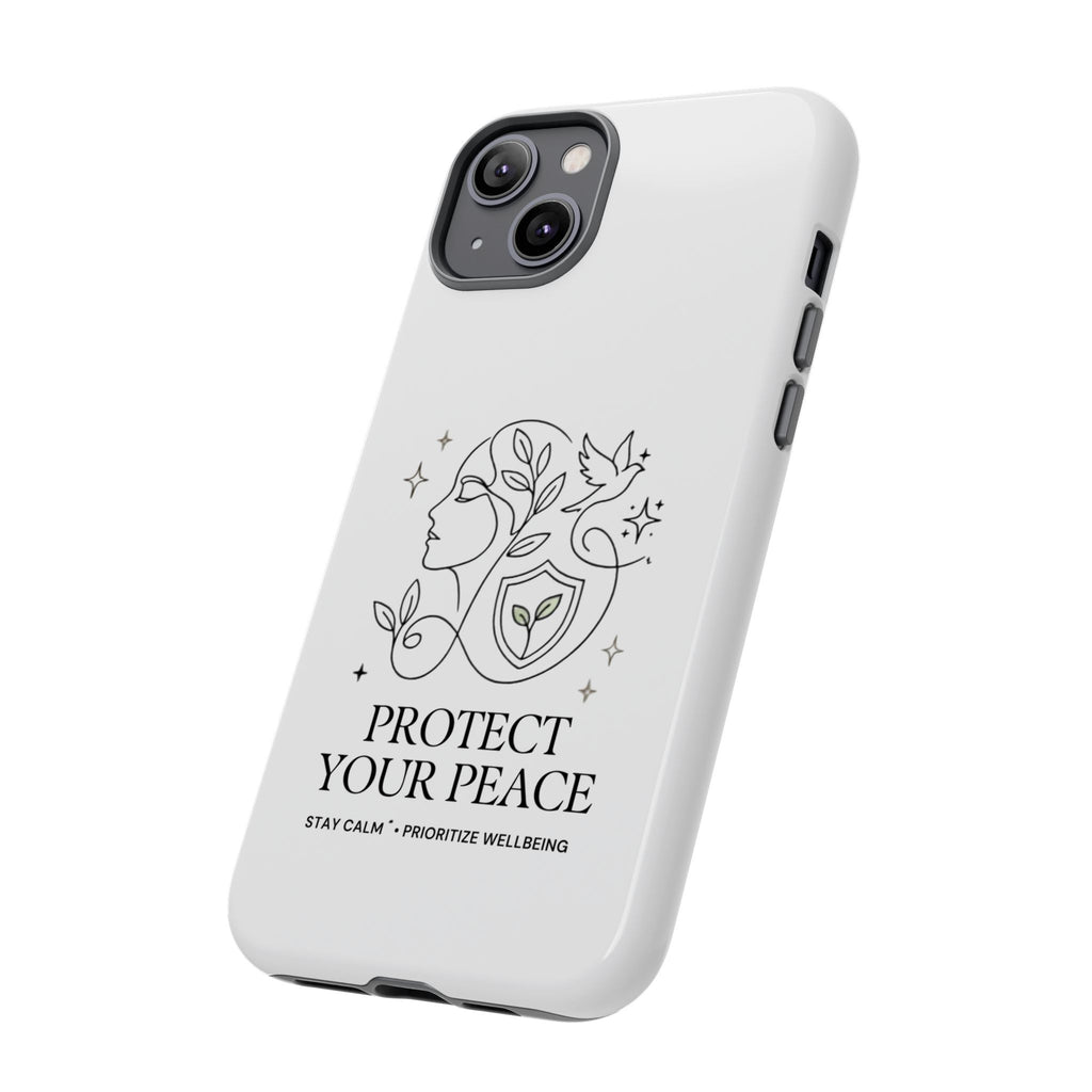 Protect Your Peace Phone Case – Minimalist Wellness iPhone Cover