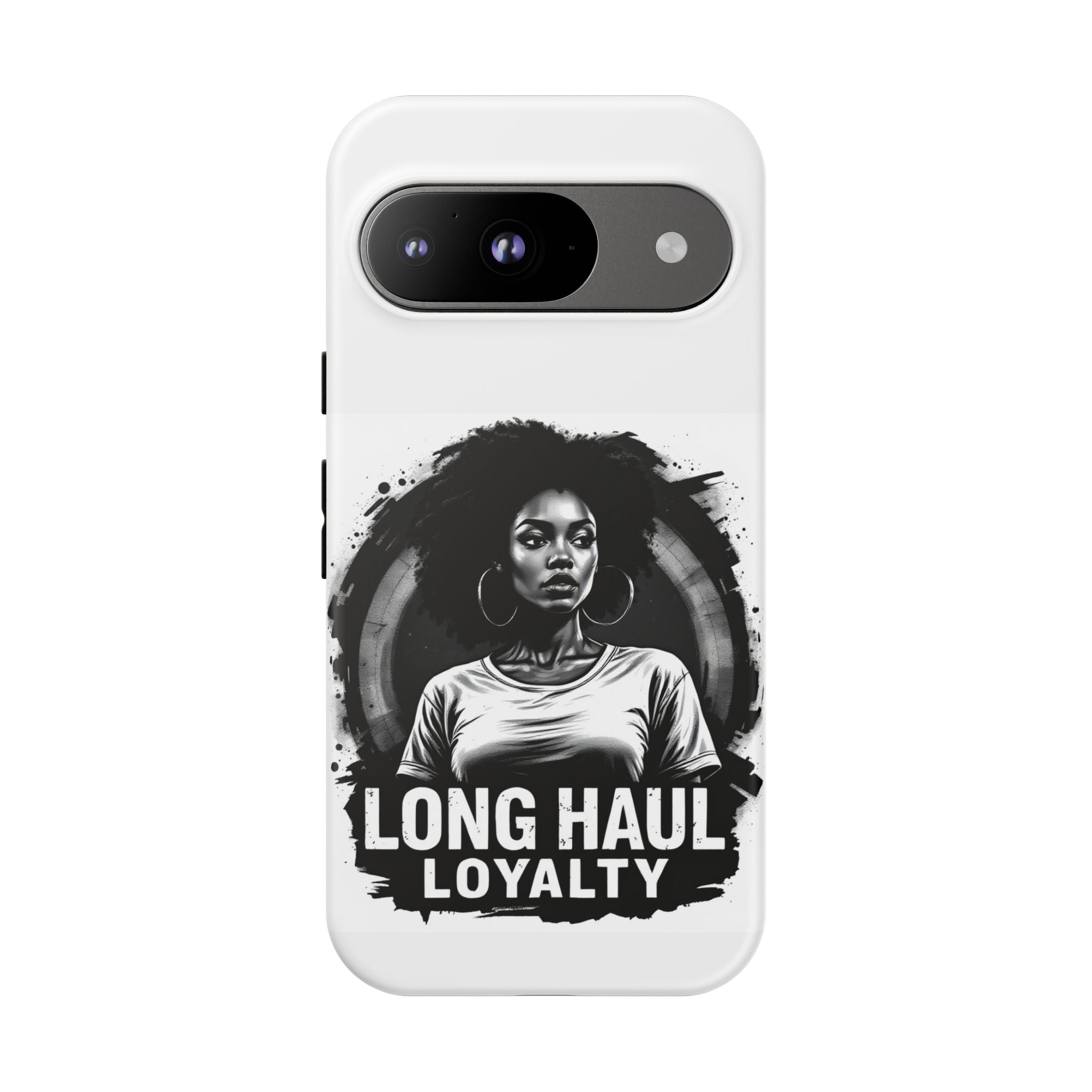 Phone Case — "Long Haul Loyalty" Black & White Portrait Protective Case
