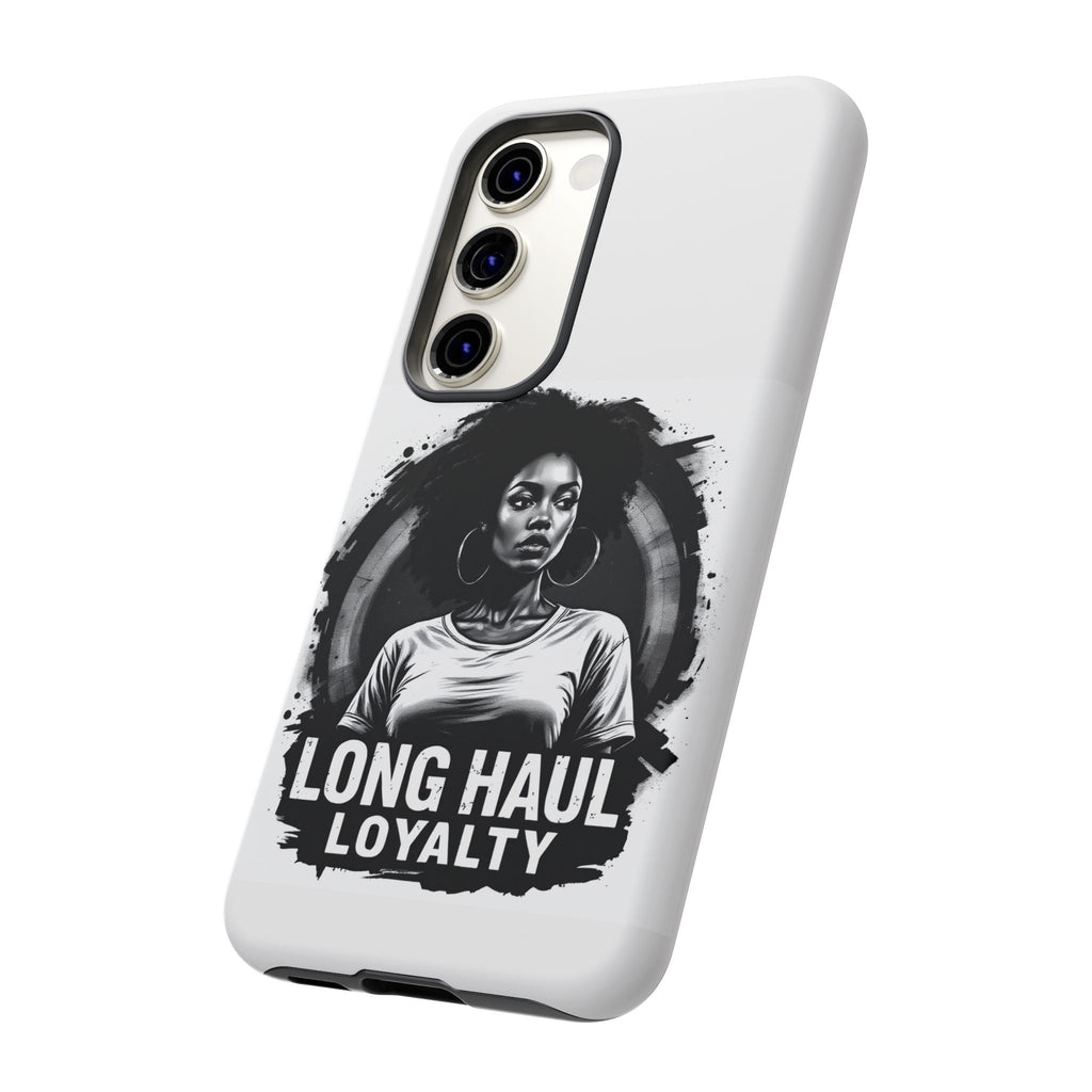 Phone Case — "Long Haul Loyalty" Black & White Portrait Protective Case