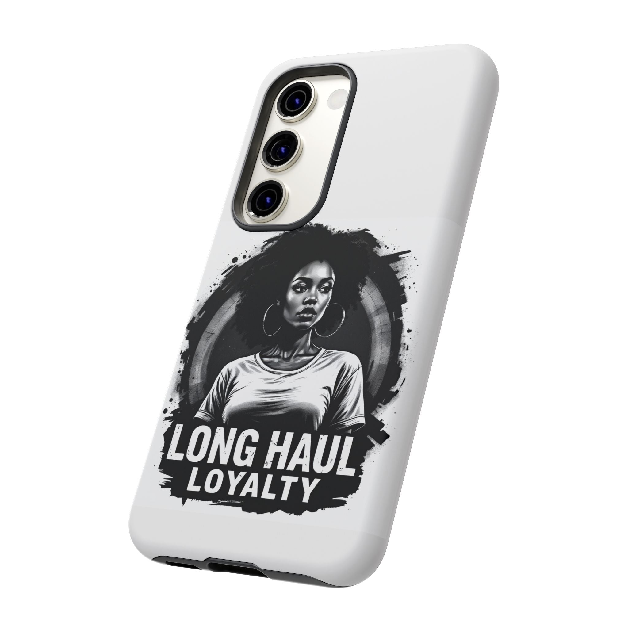 Phone Case — "Long Haul Loyalty" Black & White Portrait Protective Case