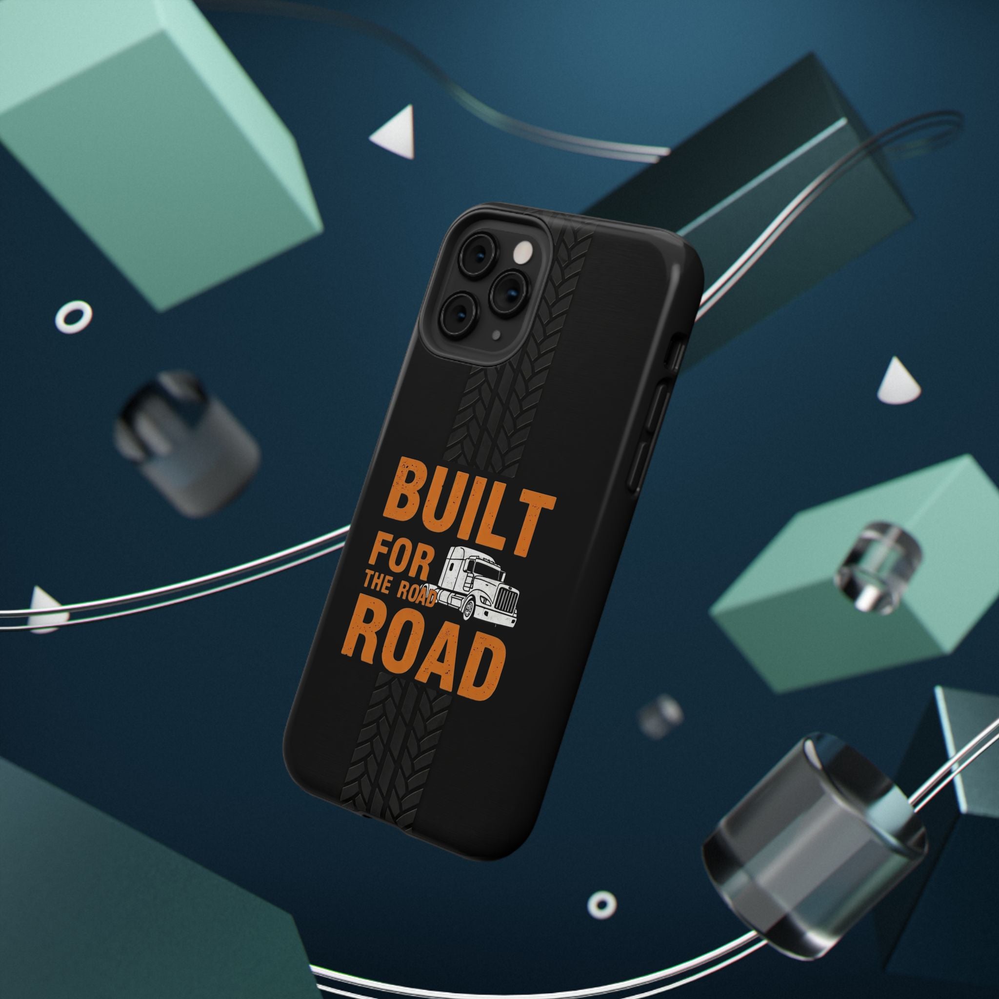 Phone Case — "Built for the Road" Truck Tire-Track Impact-Resistant Case