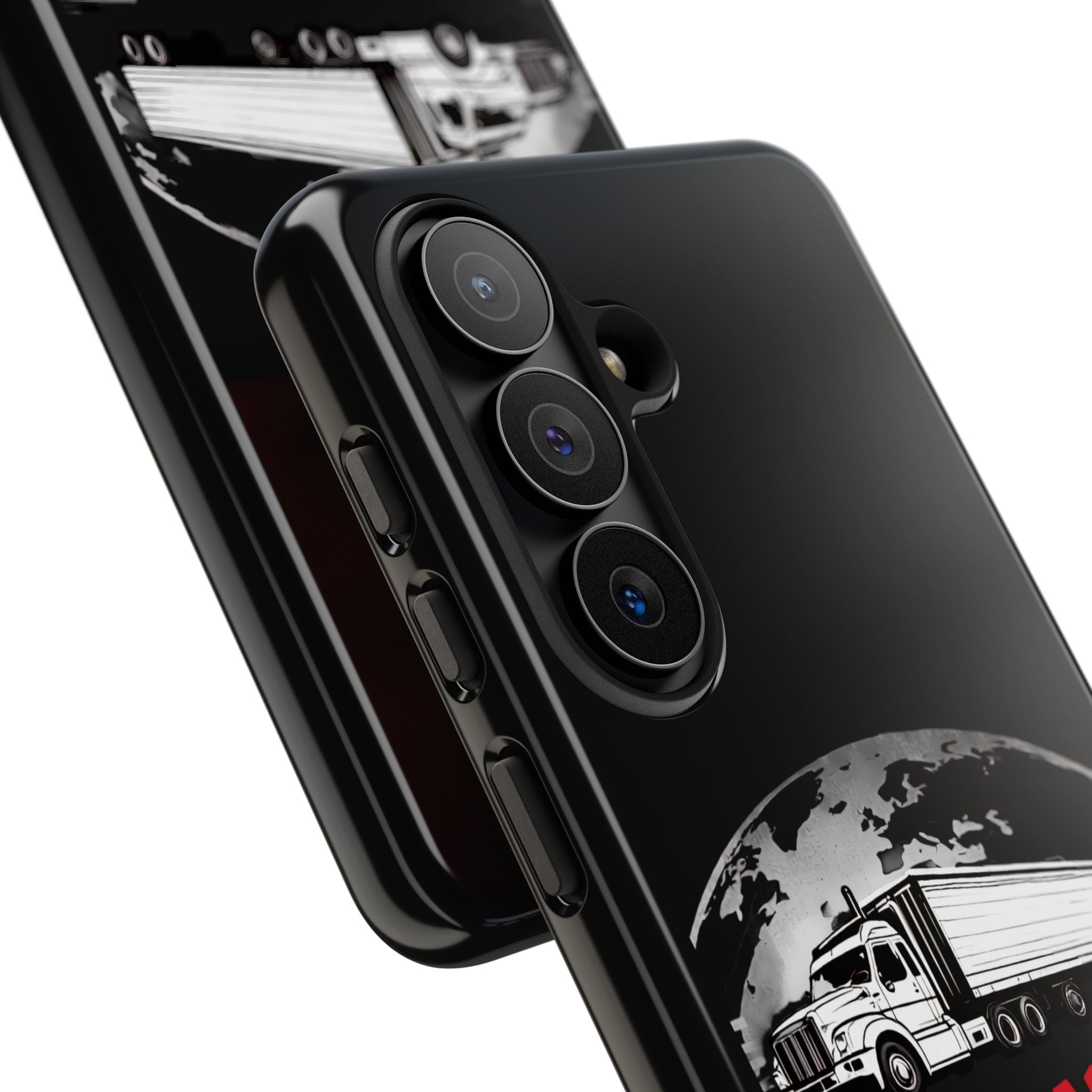 Truck Driver Phone Case - "My Daddy Keeps The World Rolling" Protective Cover
