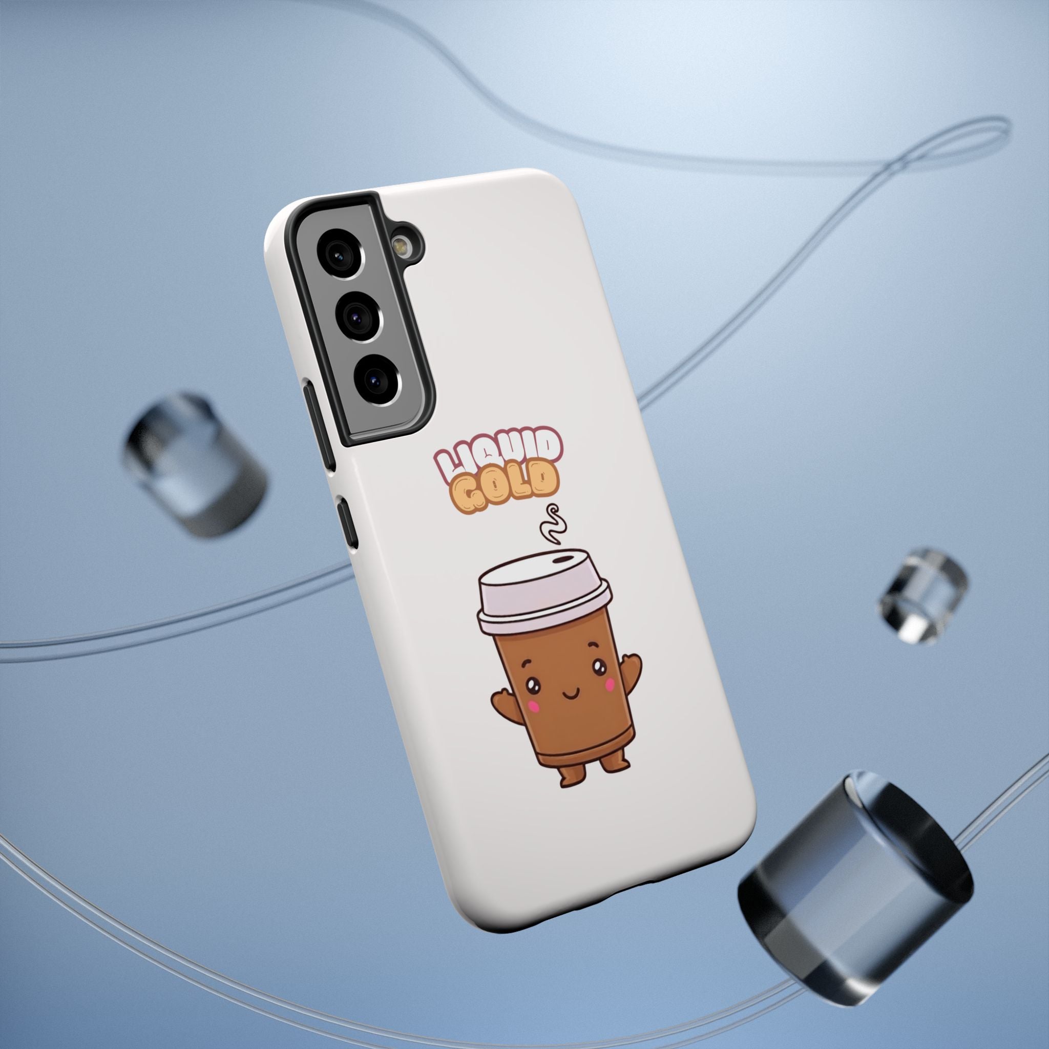 Coffee Cup Phone Case – “Liquid Gold” Cute Kawaii Espresso Impact-Resistant Case