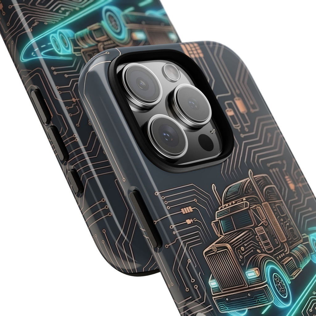 Truck Driver Gamer Phone Case — “Real Life. No Pause Button.”