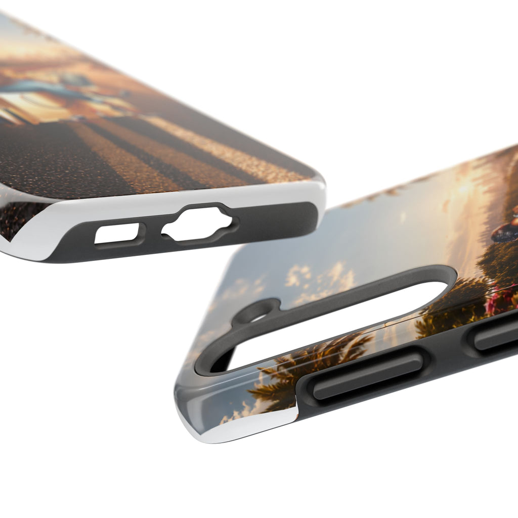 Sunset Roadtrip Tough Phone Case — Relaxed Traveler Design