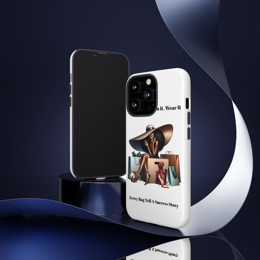 Phone Case - "Manifest It. Earn It. Wear It." Chic Shopper Design