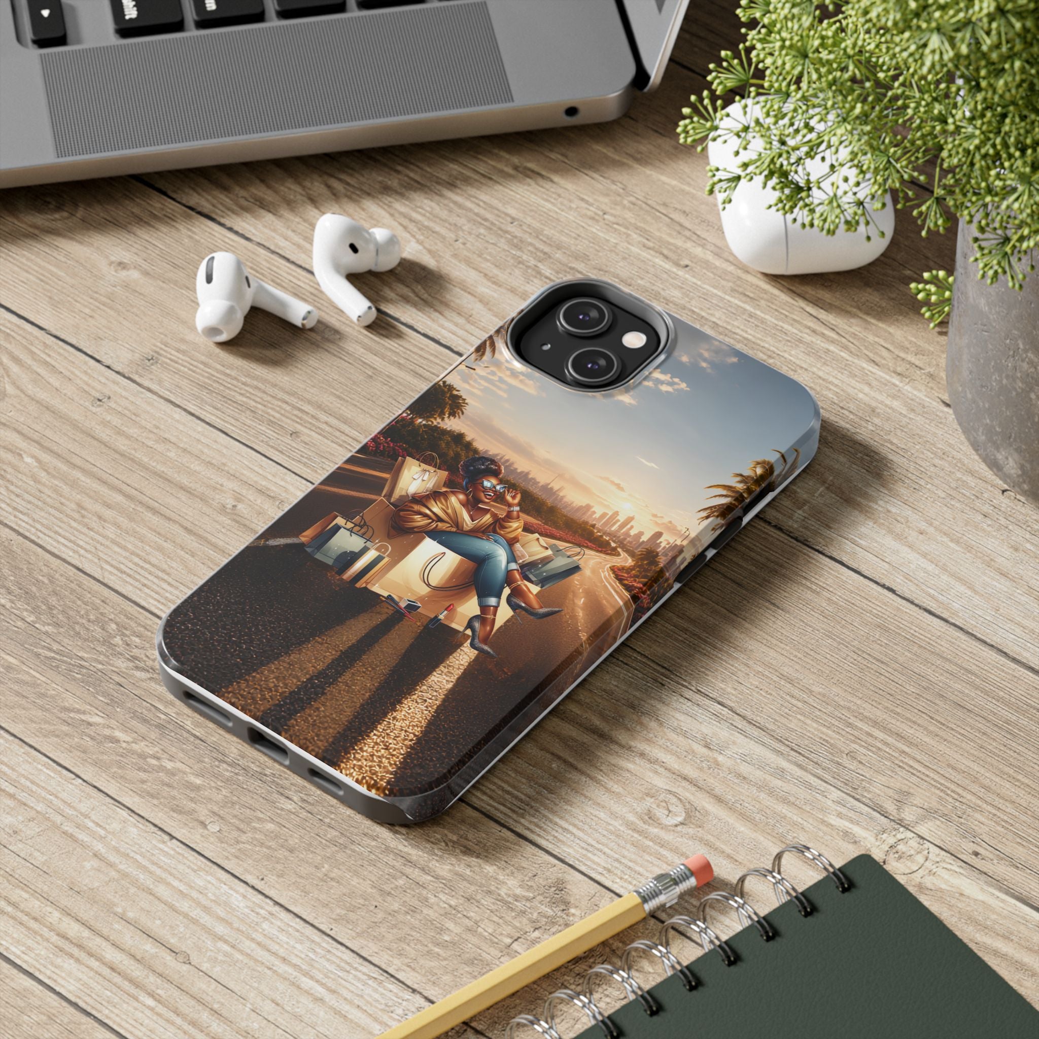 Sunset Roadtrip Tough Phone Case — Relaxed Traveler Design