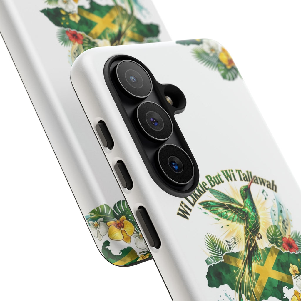 Jamaica Hummingbird Phone Case — “Wi Likkle But Wi Tallawah” Tropical Protective Cover
