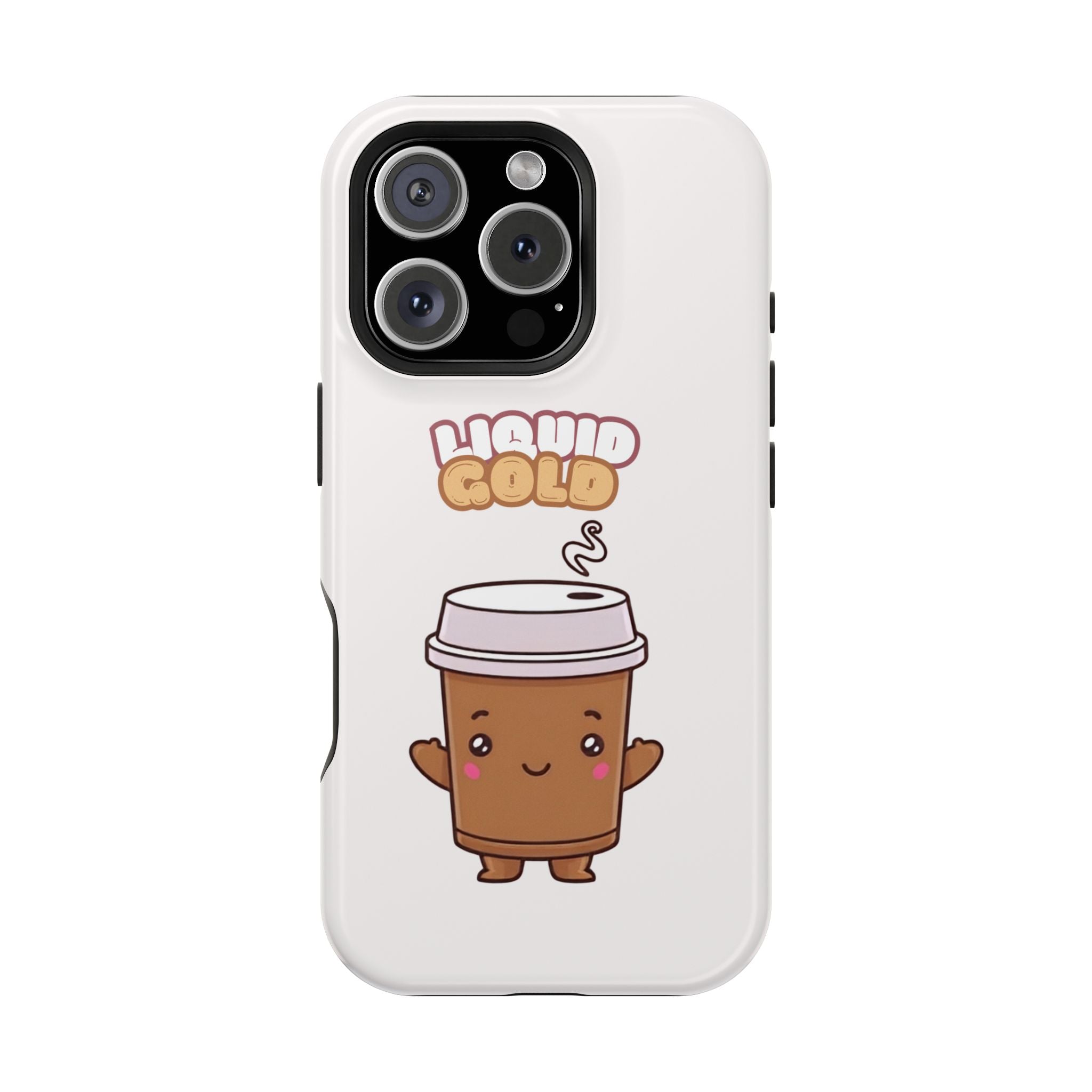 Coffee Cup Phone Case – “Liquid Gold” Cute Kawaii Espresso Impact-Resistant Case