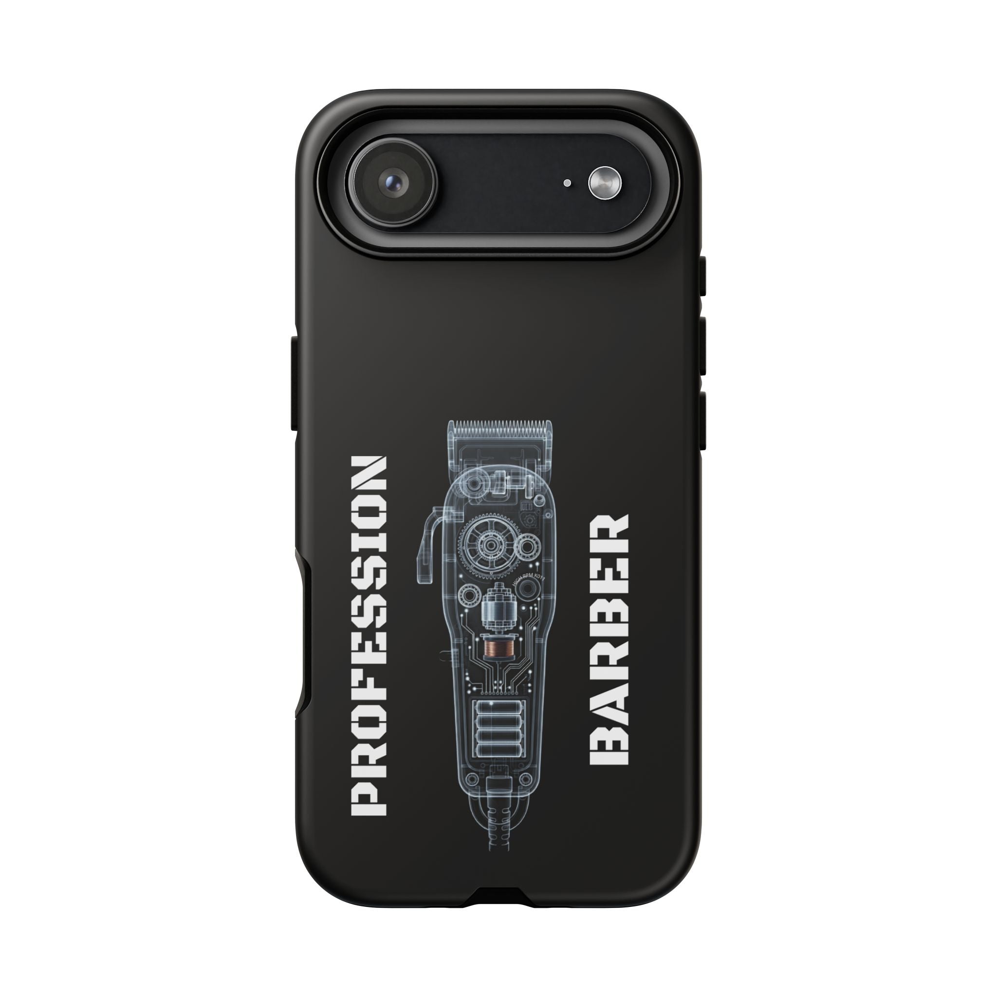 Barber Clip Cord X‑Ray Tough Phone Case – Professional Barber Gift