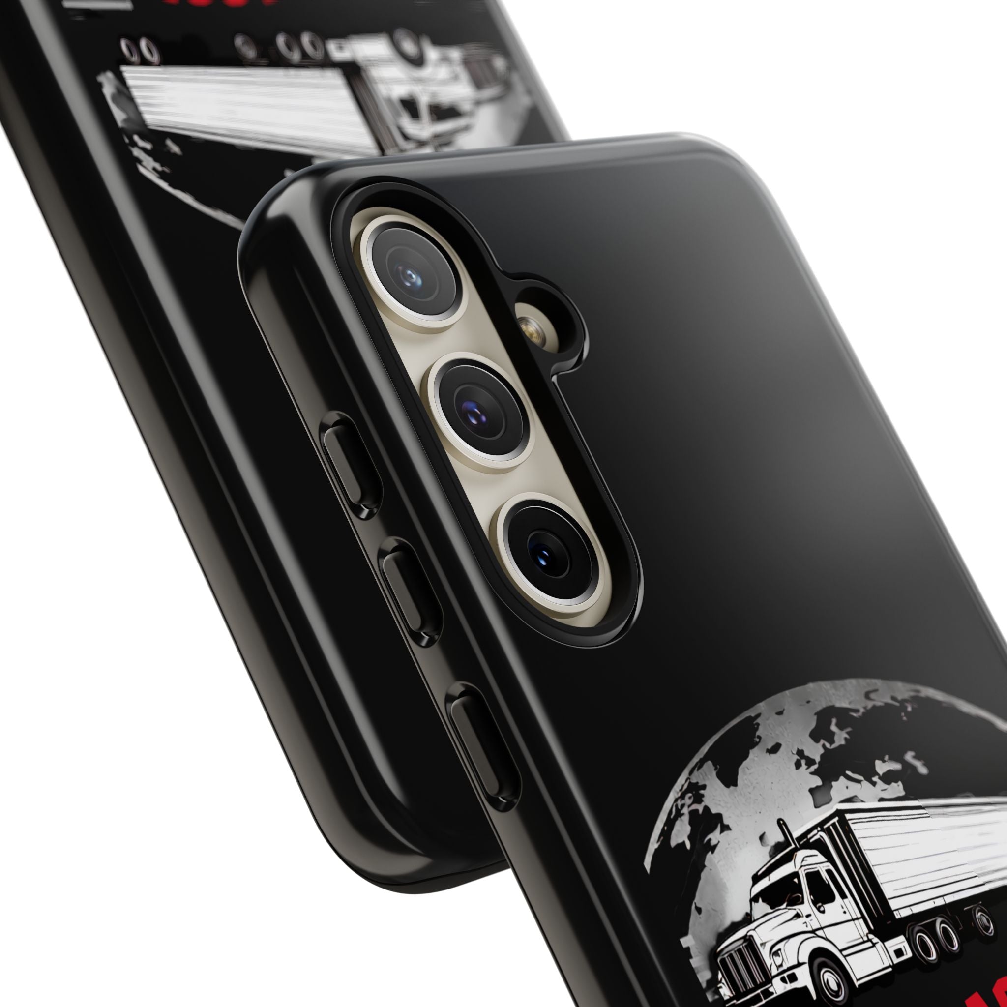 Truck Driver Phone Case - "My Daddy Keeps The World Rolling" Protective Cover