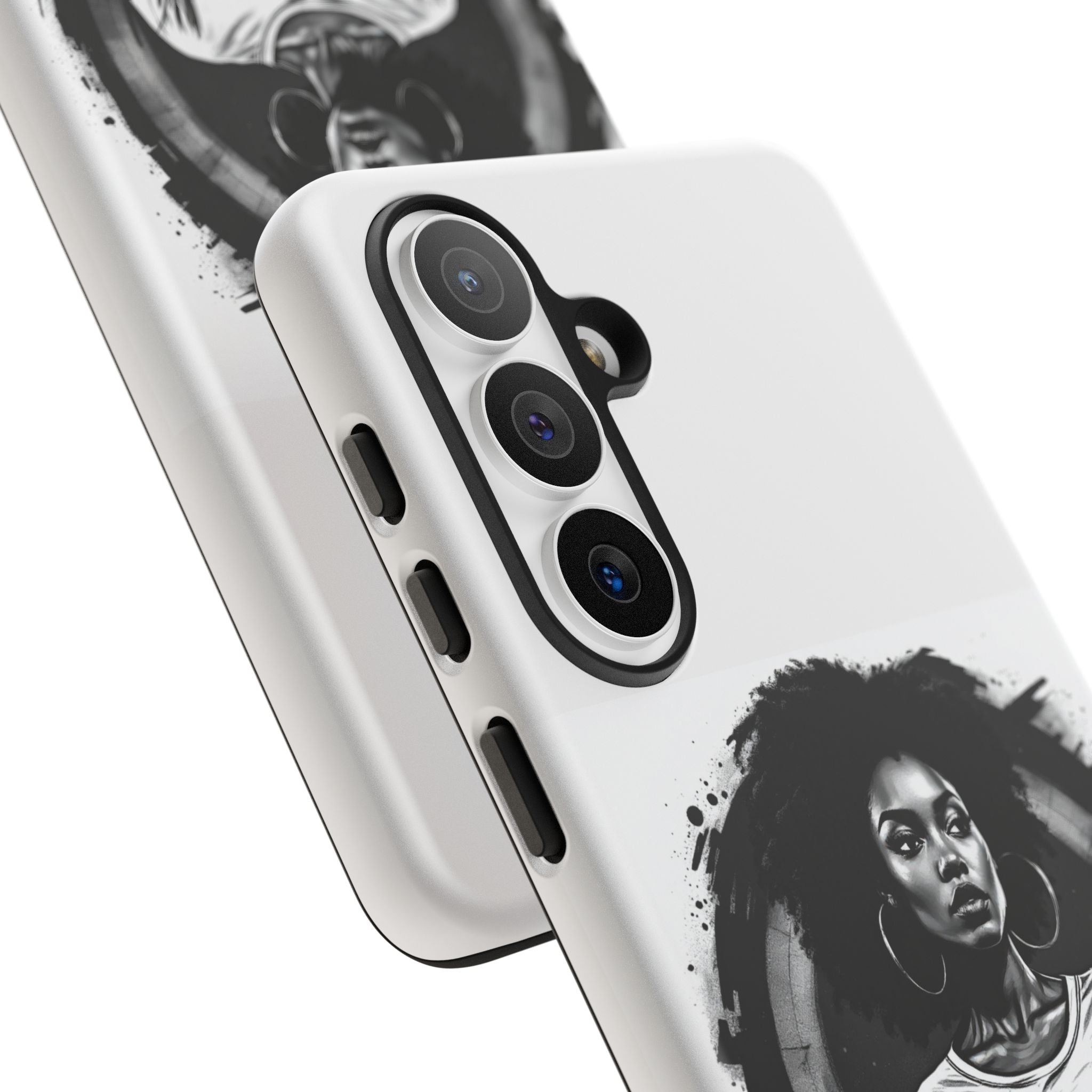 Phone Case — "Long Haul Loyalty" Black & White Portrait Protective Case