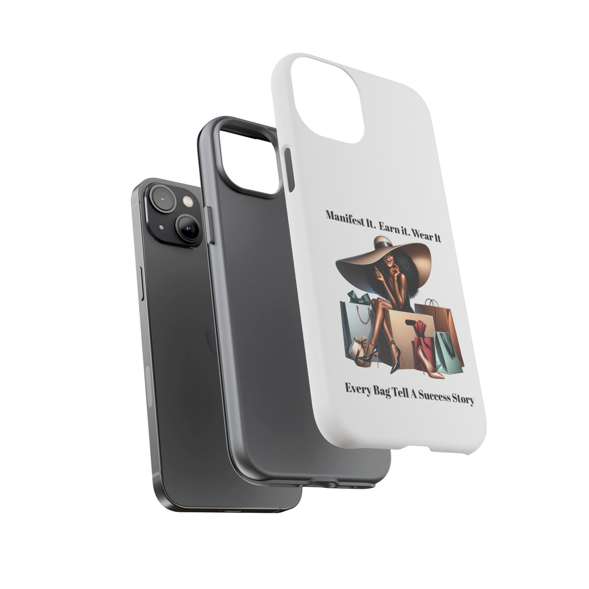 Phone Case - "Manifest It. Earn It. Wear It." Chic Shopper Design