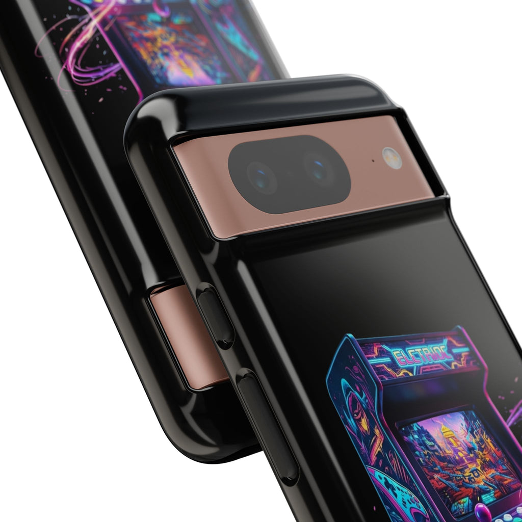 Retro Arcade Phone Case — Neon Gaming Controller Design
