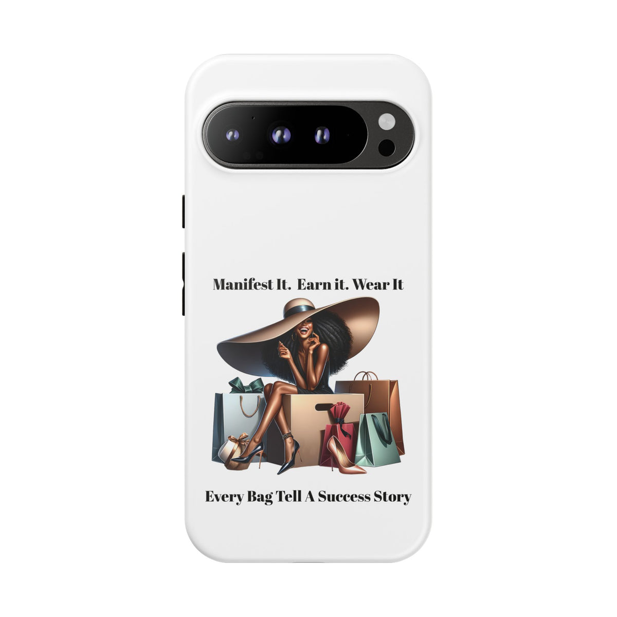 Phone Case - "Manifest It. Earn It. Wear It." Chic Shopper Design